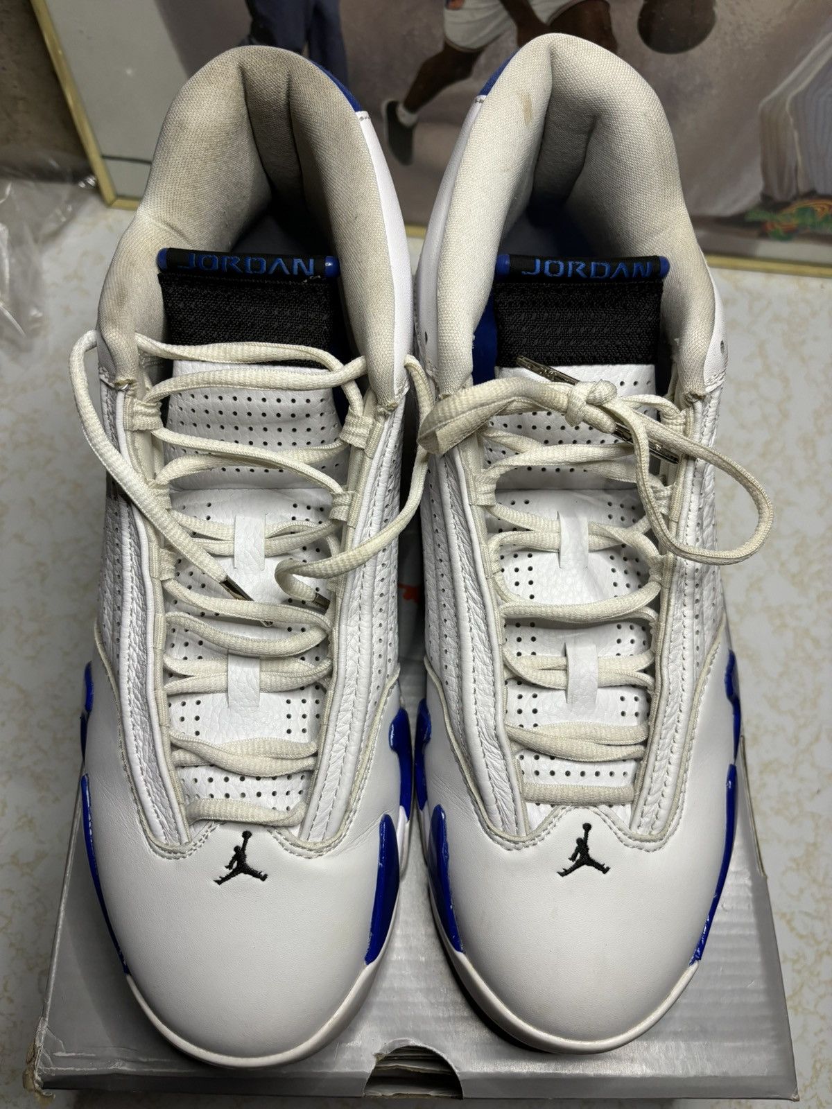 Jordan Brand Air Jordan 14 Retro Hyper Royal Size US 12 / EU 45 - 2 Thumbnail