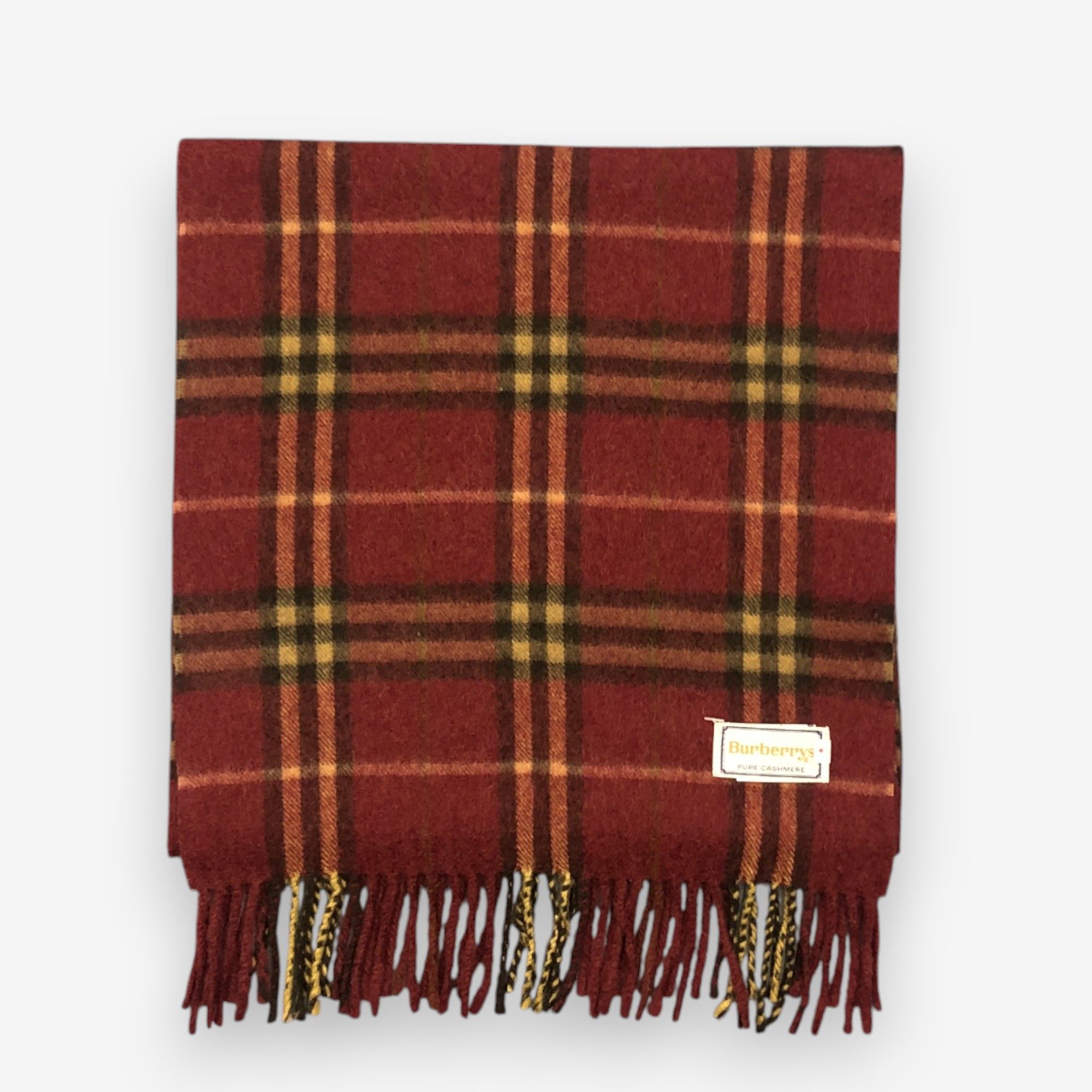 Burberry Vintage Burberrys Scarf Muffler Cashmere Winter Scarves Size ONE SIZE - 2 Thumbnail