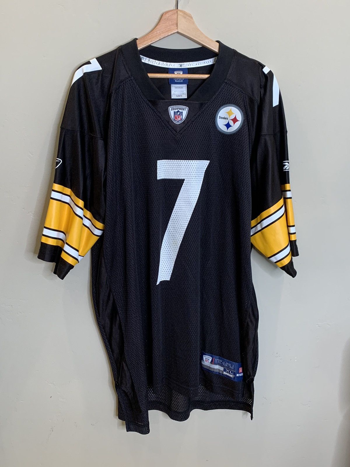 Reebok *RARE* Vintage Ben Roethlisberger On Field NFL Reebok Jersey Size US XL / EU 56 / 4 - 1 Thumbnail