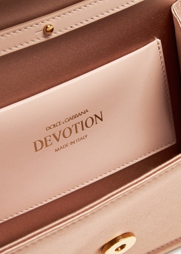 Dolce & Gabbana o1s22i1n1024 Size: OS / Satin Small Devotion Bag in Pink Size ONE SIZE - 5 Thumbnail