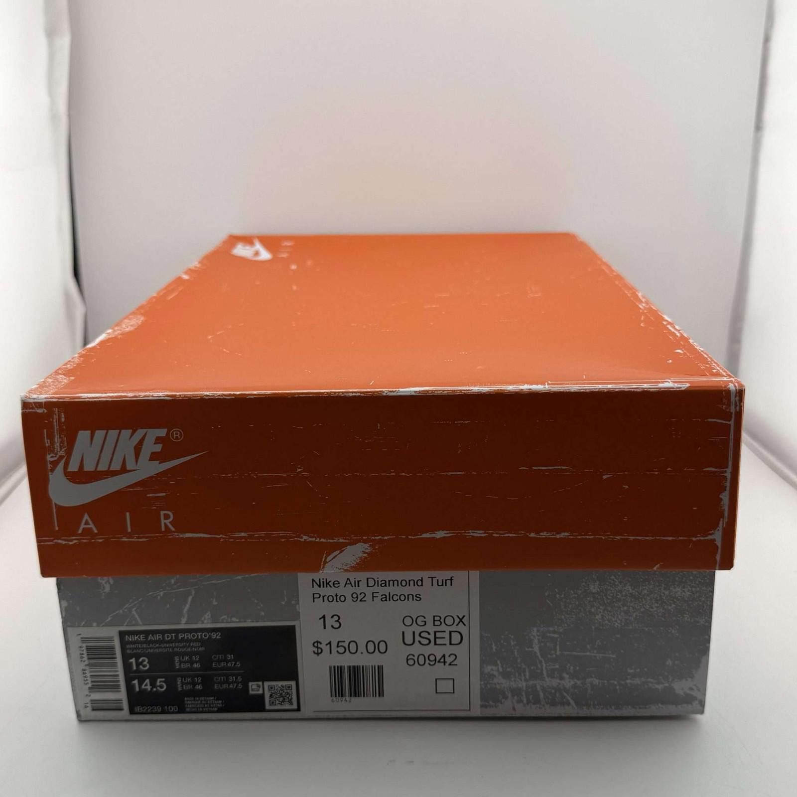 Nike Nike Air Diamond Turf Proto 92 Falcons US 13 Used OG BOX Size US 13 / EU 46 - 8 Thumbnail