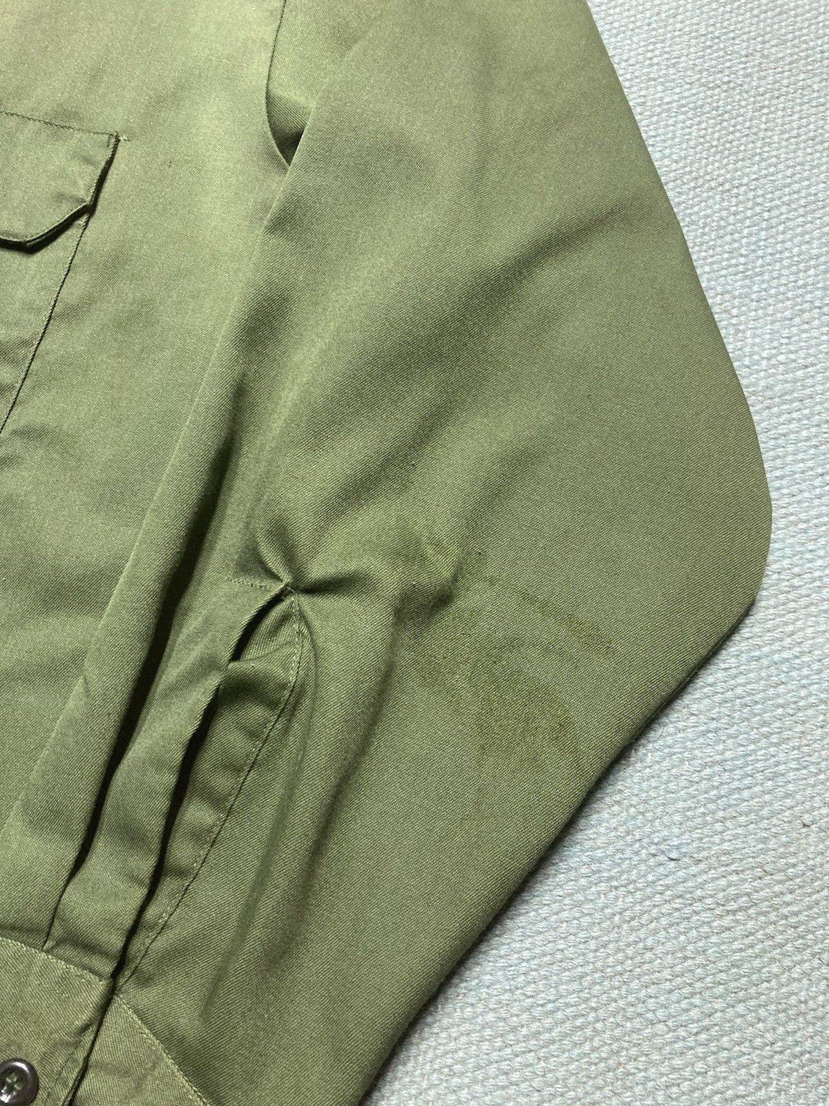 Vintage 70s Big Mac work shirt chino twill faded workwear large Size US L / EU 52-54 / 3 - 3 Thumbnail