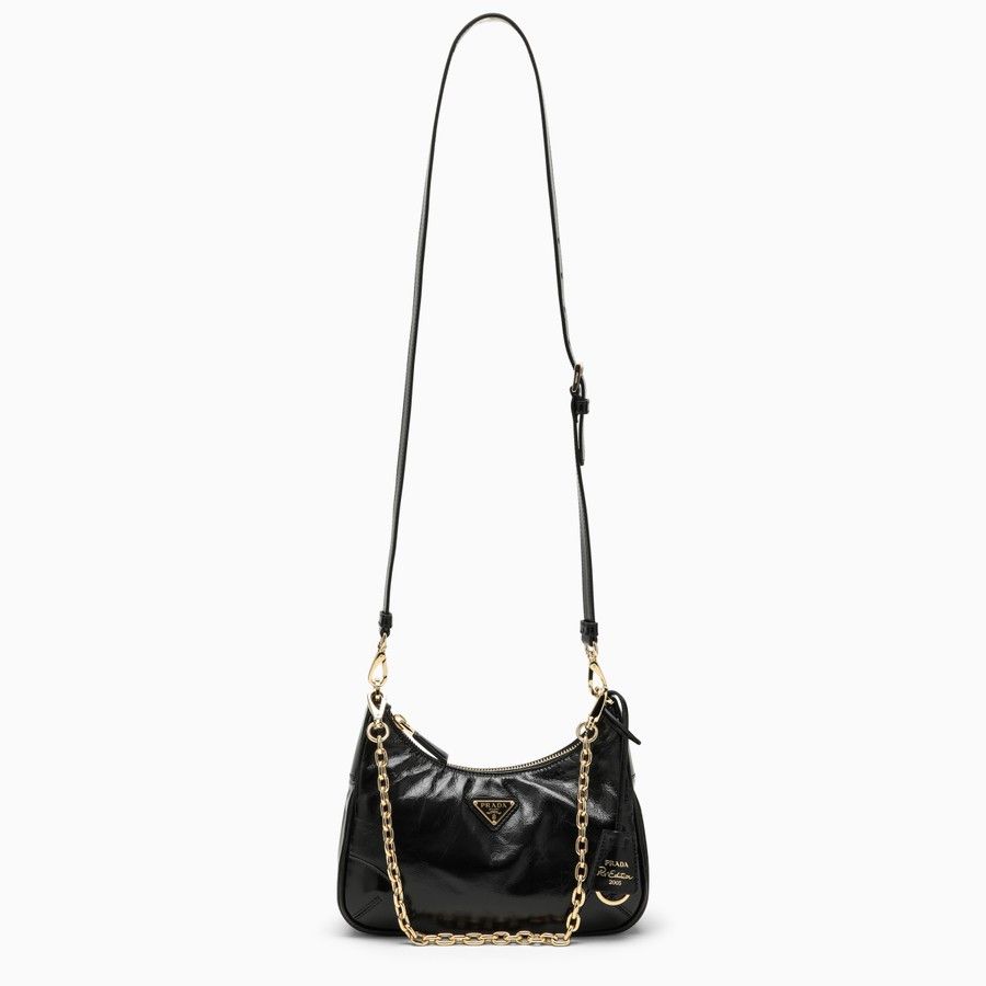 Prada o1d2blof0924 Size : OS / Leather Cross-body Bag In Black Size ONE SIZE - 1 Thumbnail