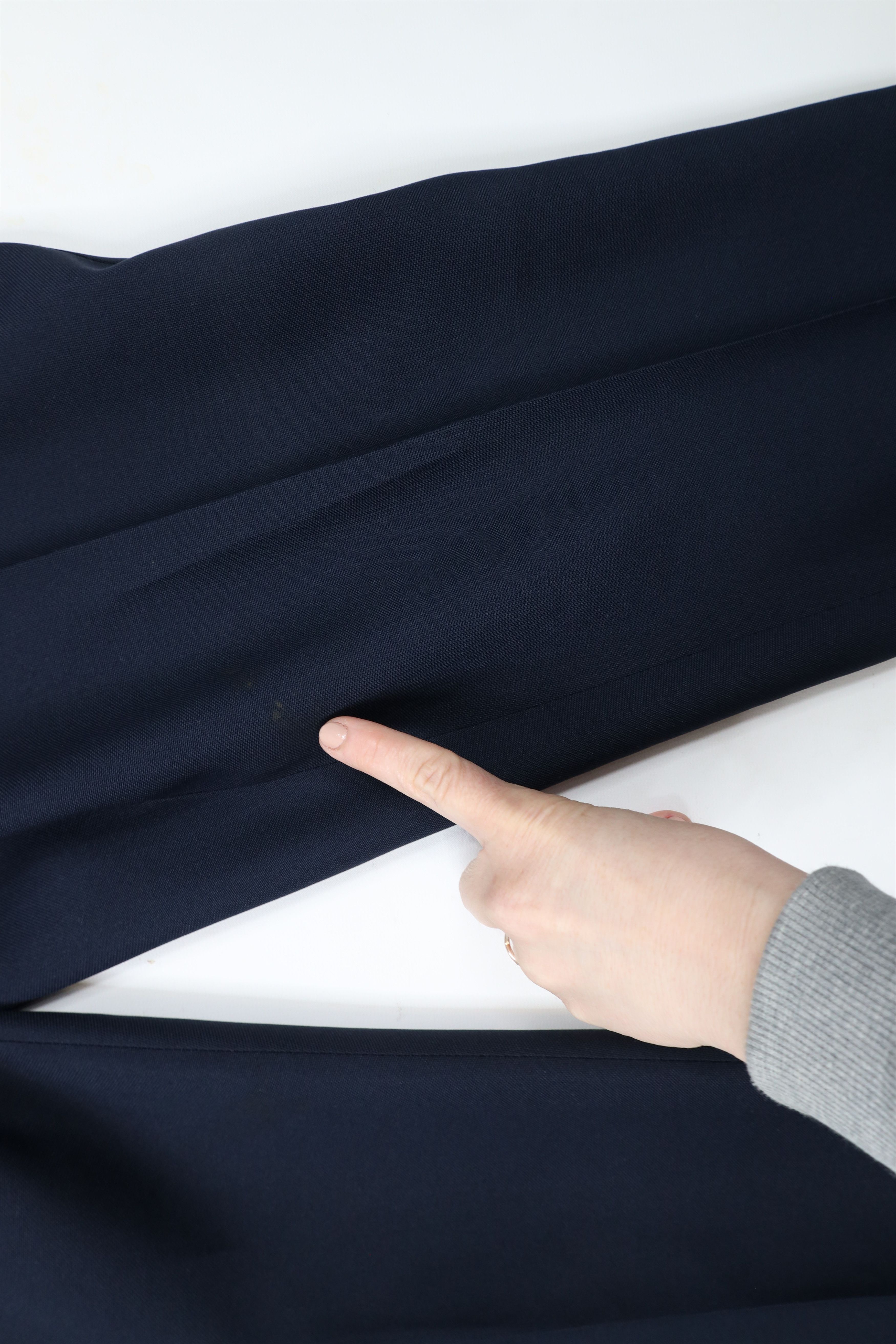Vintage Vintage 70s Streetwear Flared Wide Leg Chino Pants Navy Blue Size US 35 - 5 Thumbnail