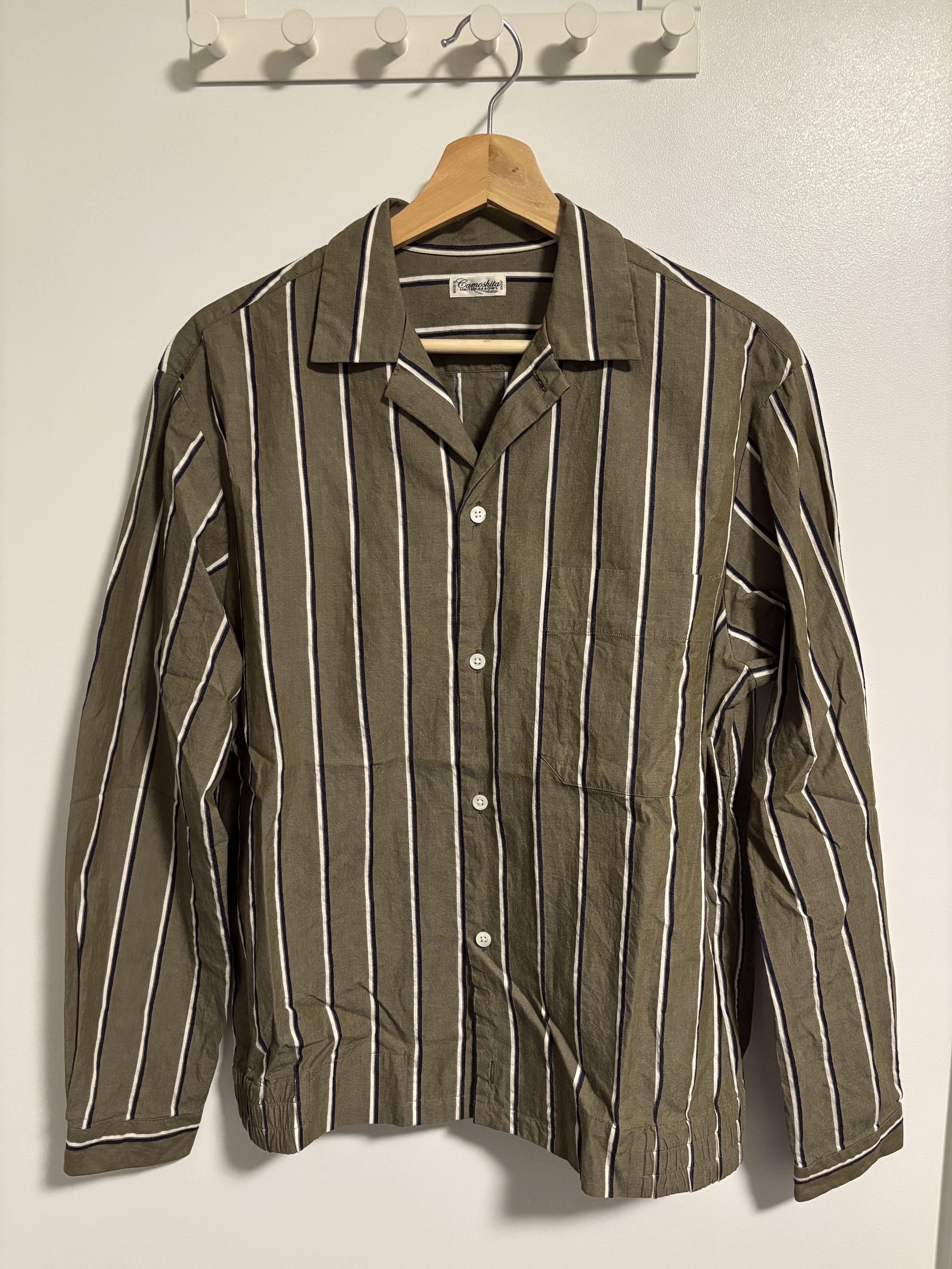Camoshita Striped Shirt Jacket Size US M / EU 48-50 / 2 - 1 Thumbnail