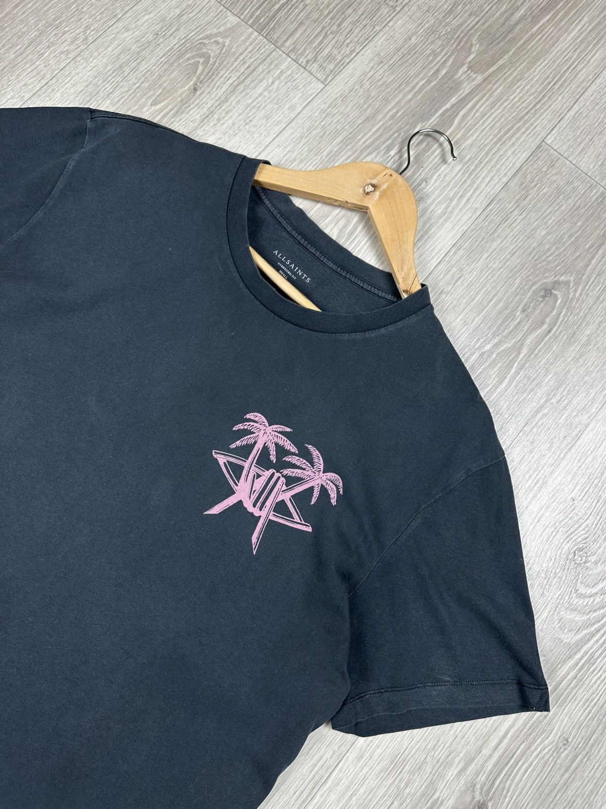 Allsaints × Vintage Allsaints Oversized Crew Graphic T-Shirt Size US S / EU 44-46 / 1 - 2 Thumbnail
