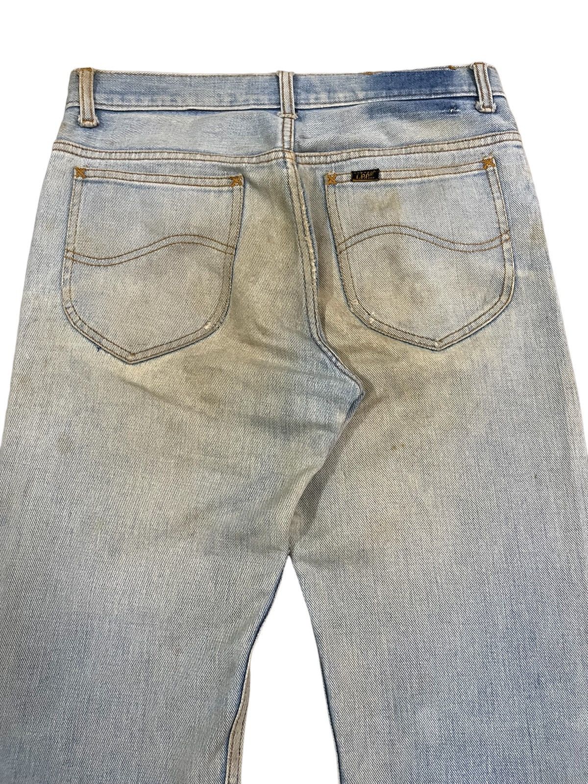 Lee Vintage 90s Lee Yellow Mud Washed Loose Fit Jeans Size US 30 / EU 46 - 4 Thumbnail