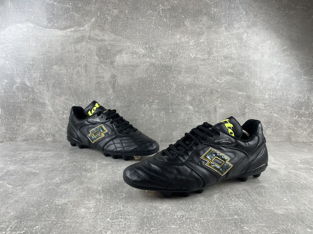 Lotto Sport × Vintage Lotto Calcio Ruud Gullit 00s Black Leather Soccer Sneakers Size US 13 / EU 46 - 4 Thumbnail