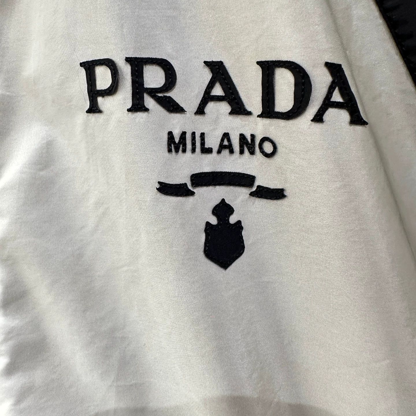 Prada Prada apr136 Logo Zip Jacket Black & White 38 Size XS / US 0-2 / IT 36-38 - 6 Thumbnail