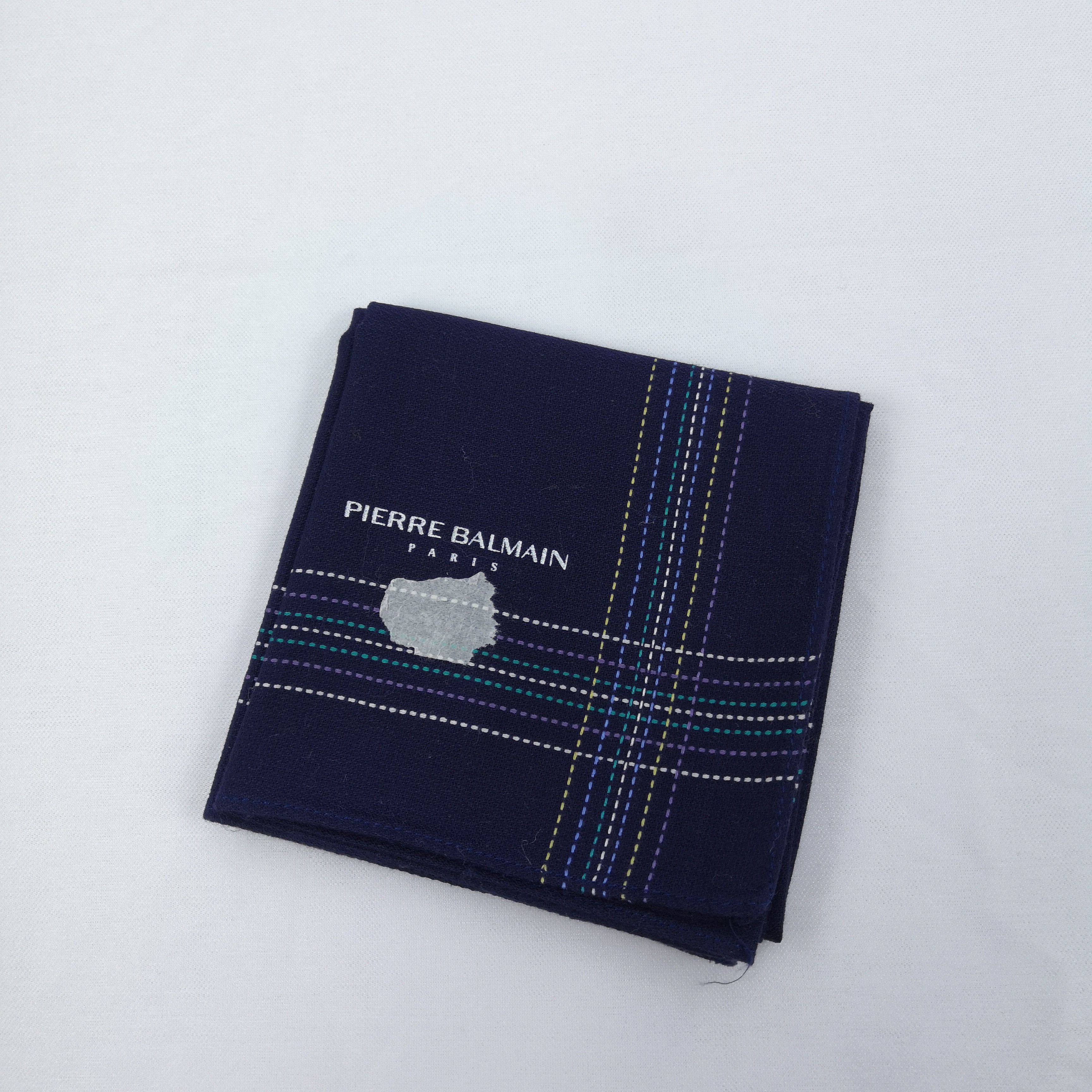 Japanese Brand NWT Vintage Pierre Balmain Handkerchief Neckerchief Bandana Size ONE SIZE - 4 Thumbnail