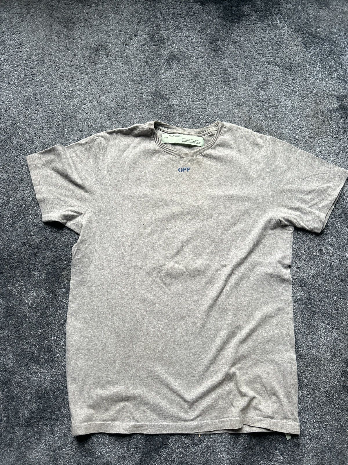 Off-White Off-White Blue Arrows T-Shirt Grey Size US M / EU 48-50 / 2 - 2 Thumbnail