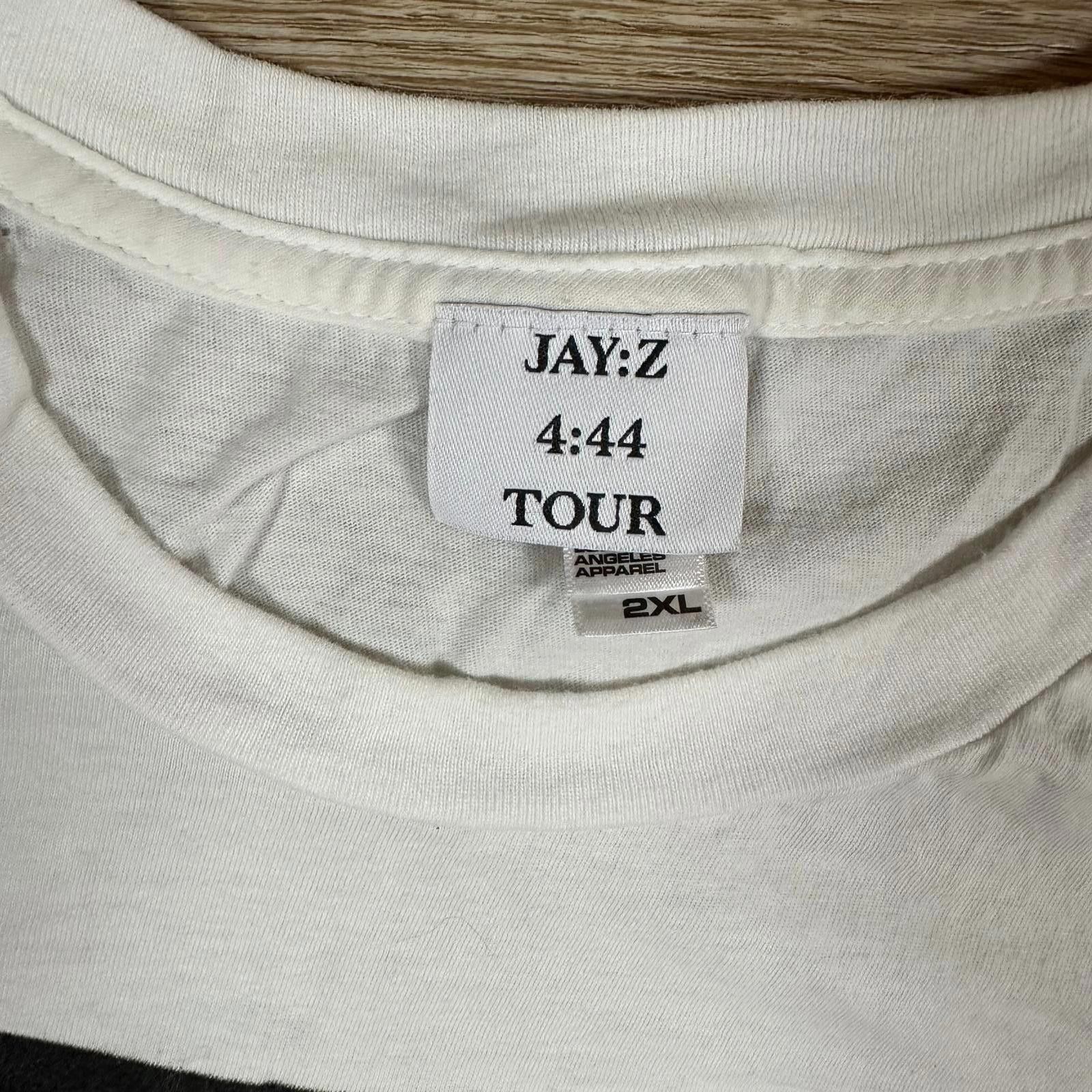 Jay-Z Jay-Z Mens T-shirt 2XL White Tour Graphic Size US XXL / EU 58 / 5 - 5 Thumbnail