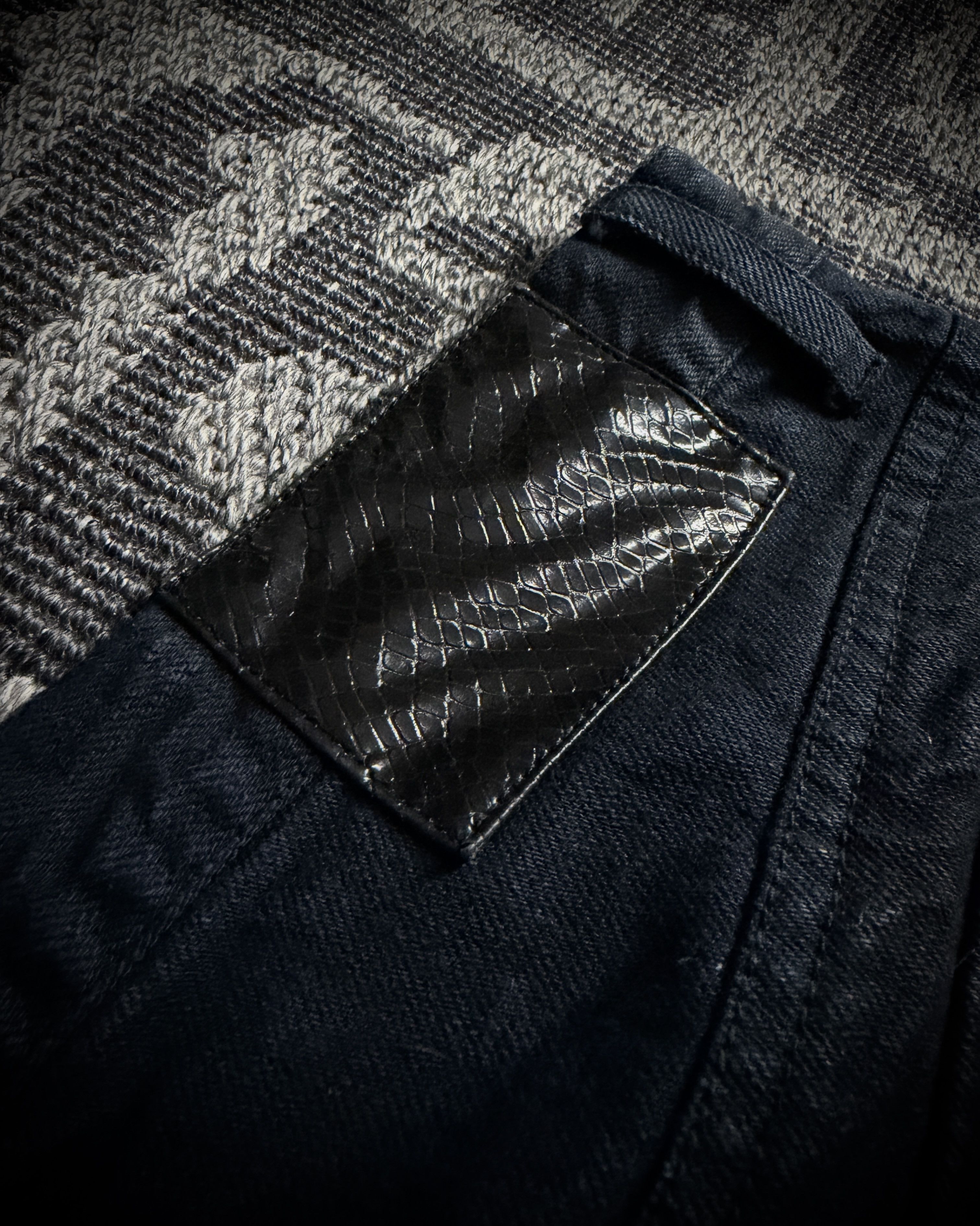 In The Attic In The Attic Rock Studded Strap Distressed Flare Denim Size US 31 - 9 Thumbnail