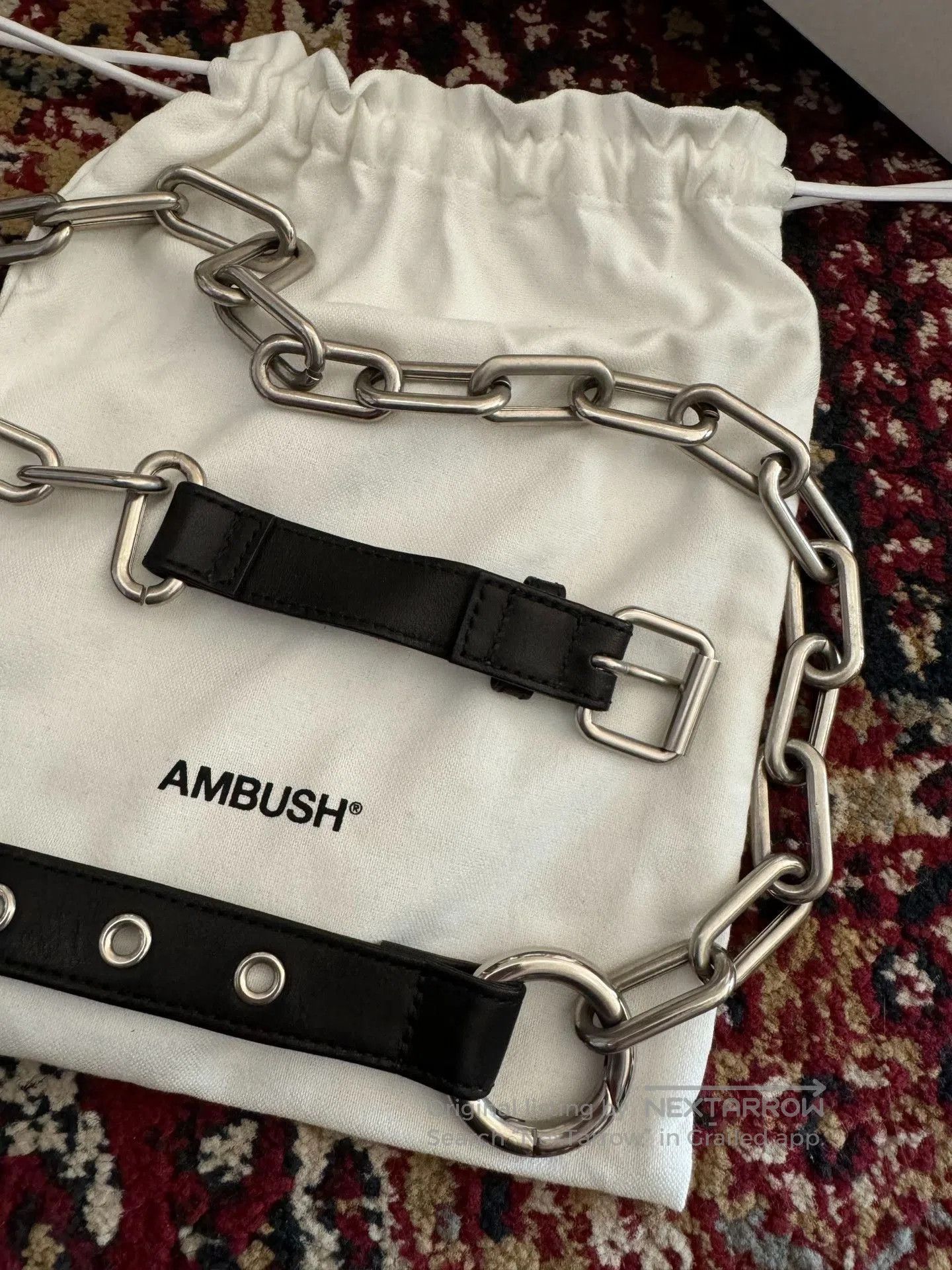 Ambush Design AMBUSH Silver Chain Belt. Size ONE SIZE - 4 Thumbnail