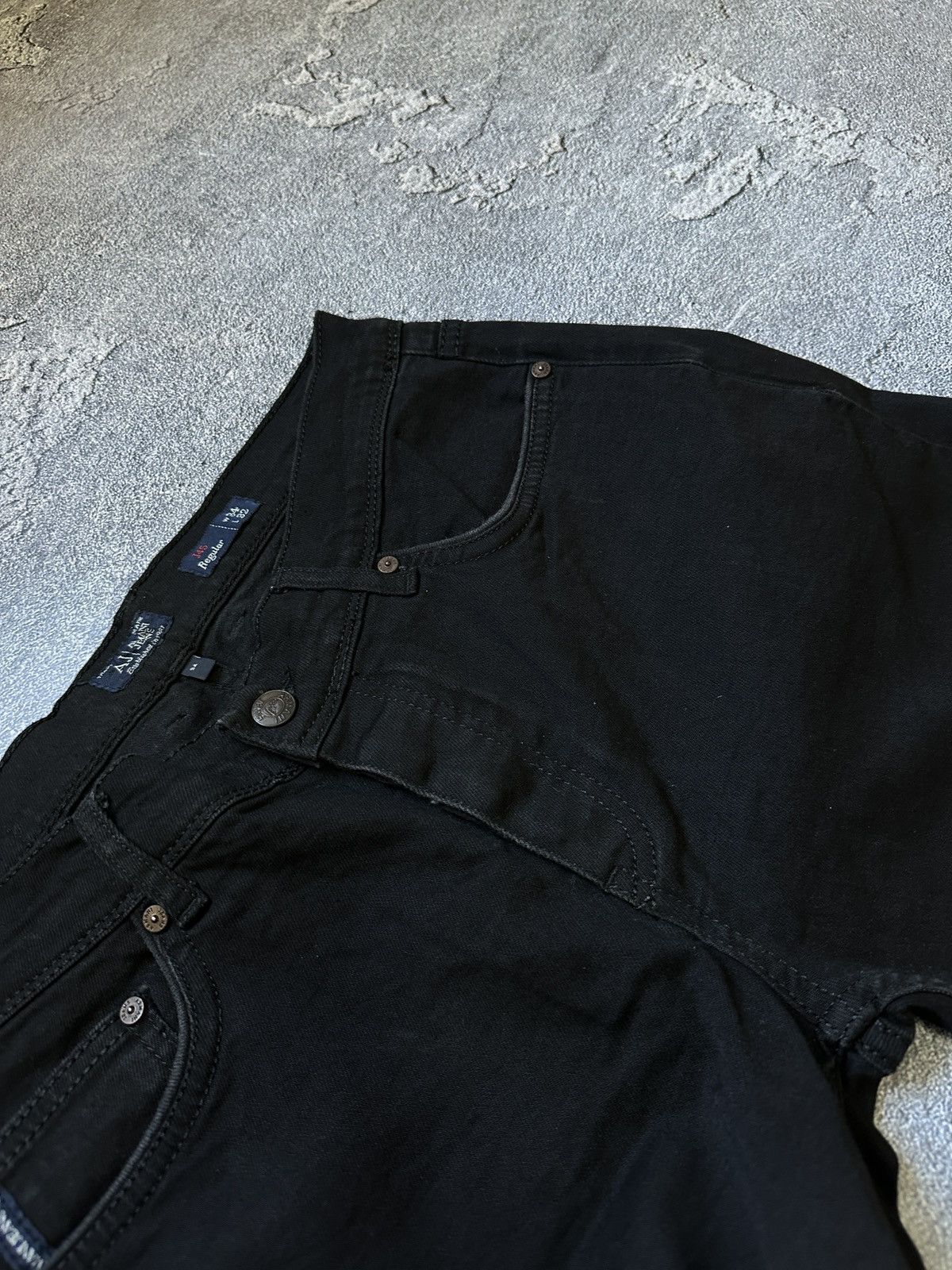 Armani Armani Jeans Metal Logo Black Regular Fit Denim Size 34 Size US 34 / EU 50 - 7 Thumbnail