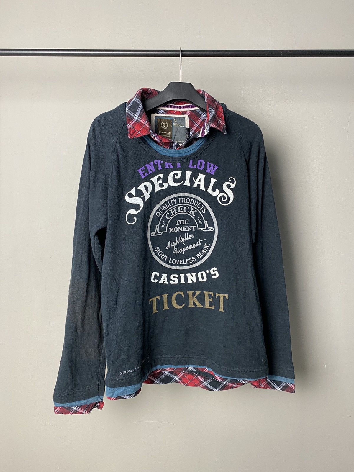 Beauty Beast × If Six Was Nine × Japanese Brand Ceronias Specials Casinos Double Layer Longsleeve Size US M / EU 48-50 / 2 - 1 Thumbnail