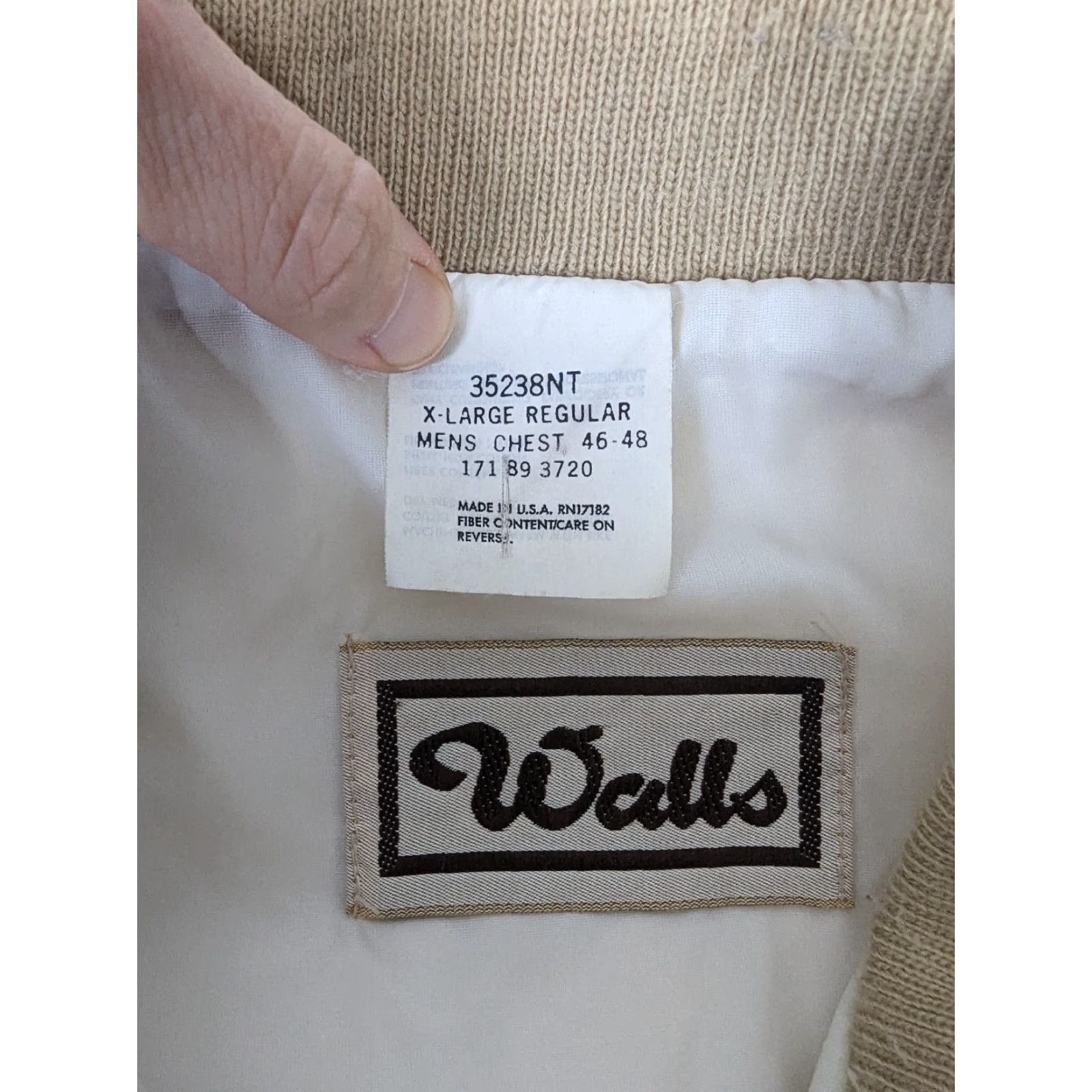 Walls VINTAGE Walls Bomber Jacket Shirt? Size US XL / EU 56 / 4 - 3 Thumbnail