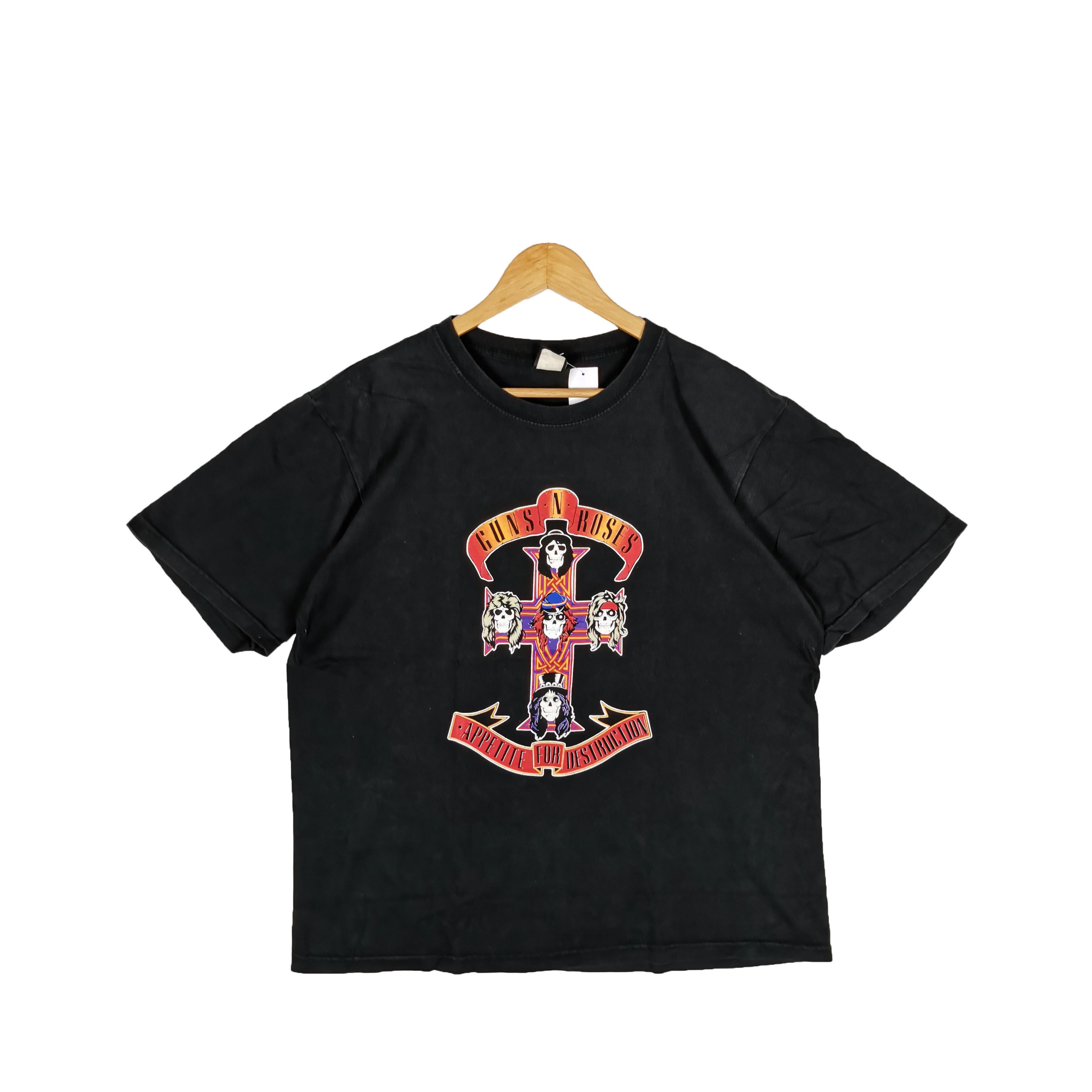 Band Tees Gun N Roses T-Shirt Rock Band Concert Tour Crewneck Tees Size US L / EU 52-54 / 3 - 1 Thumbnail