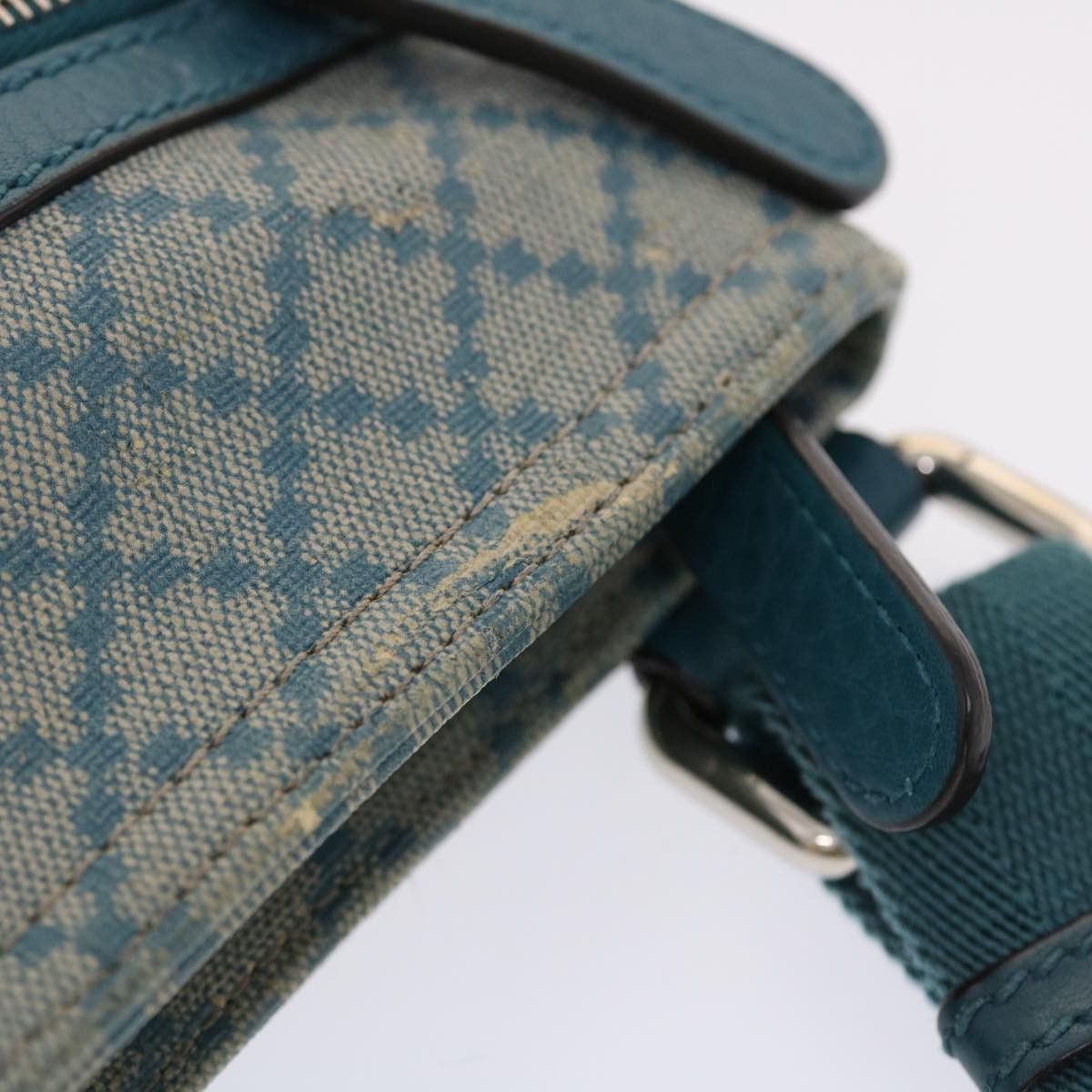 Gucci GUCCI Diamante Shoulder Bag Pvc Leather Light Blue Size ONE SIZE - 7 Thumbnail