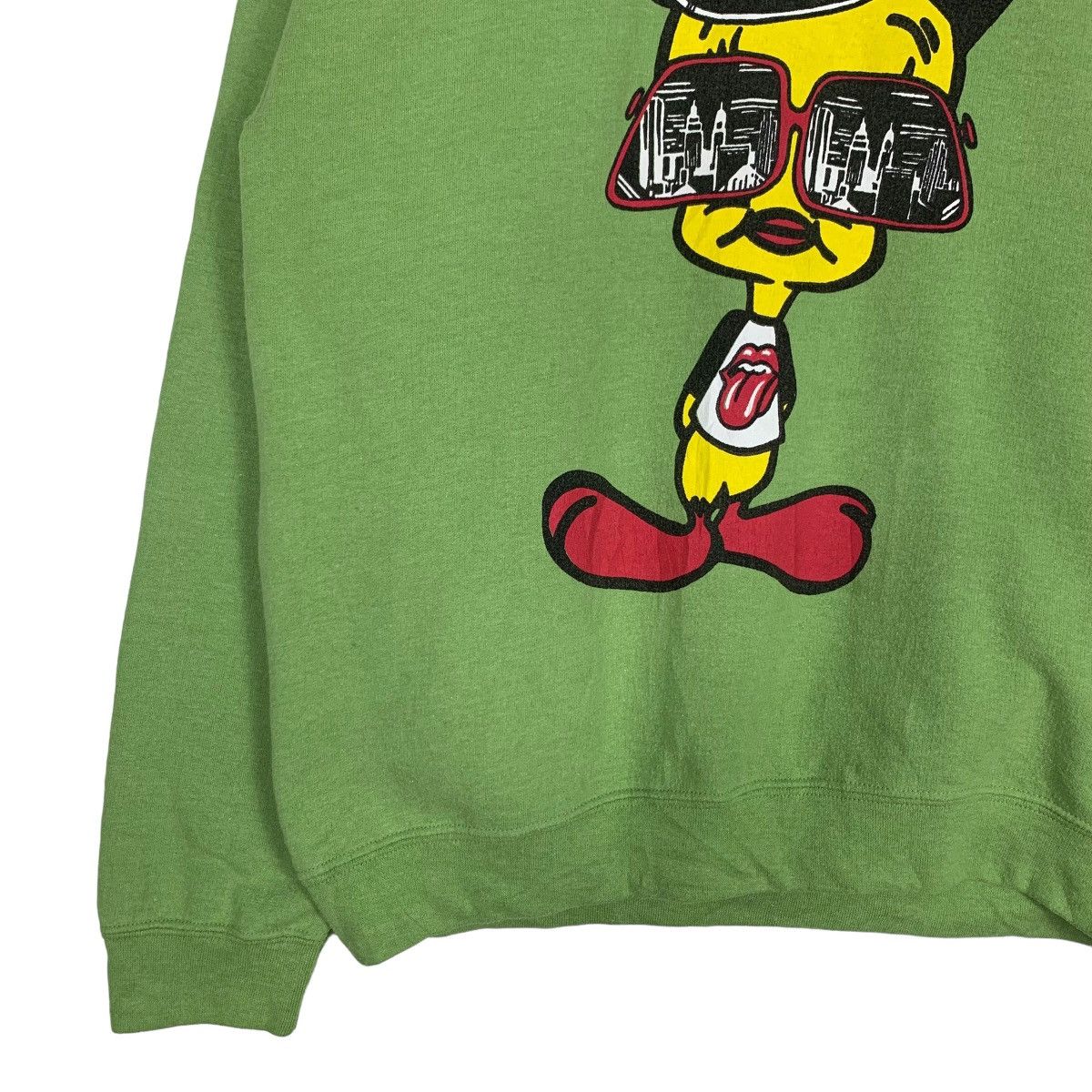 Gildan Tweety With ACDC Cap Rolling Stone Tees Sweatshirt #0737-C34 Size US S / EU 44-46 / 1 - 6 Thumbnail