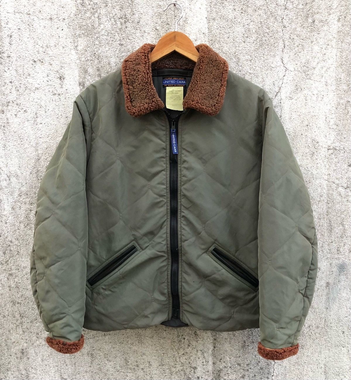 Buzz Rickson's Vintage UNITED CARR by Buzz Rickson's Quilted Bomber Jacket Size US S / EU 44-46 / 1 - 1 Thumbnail