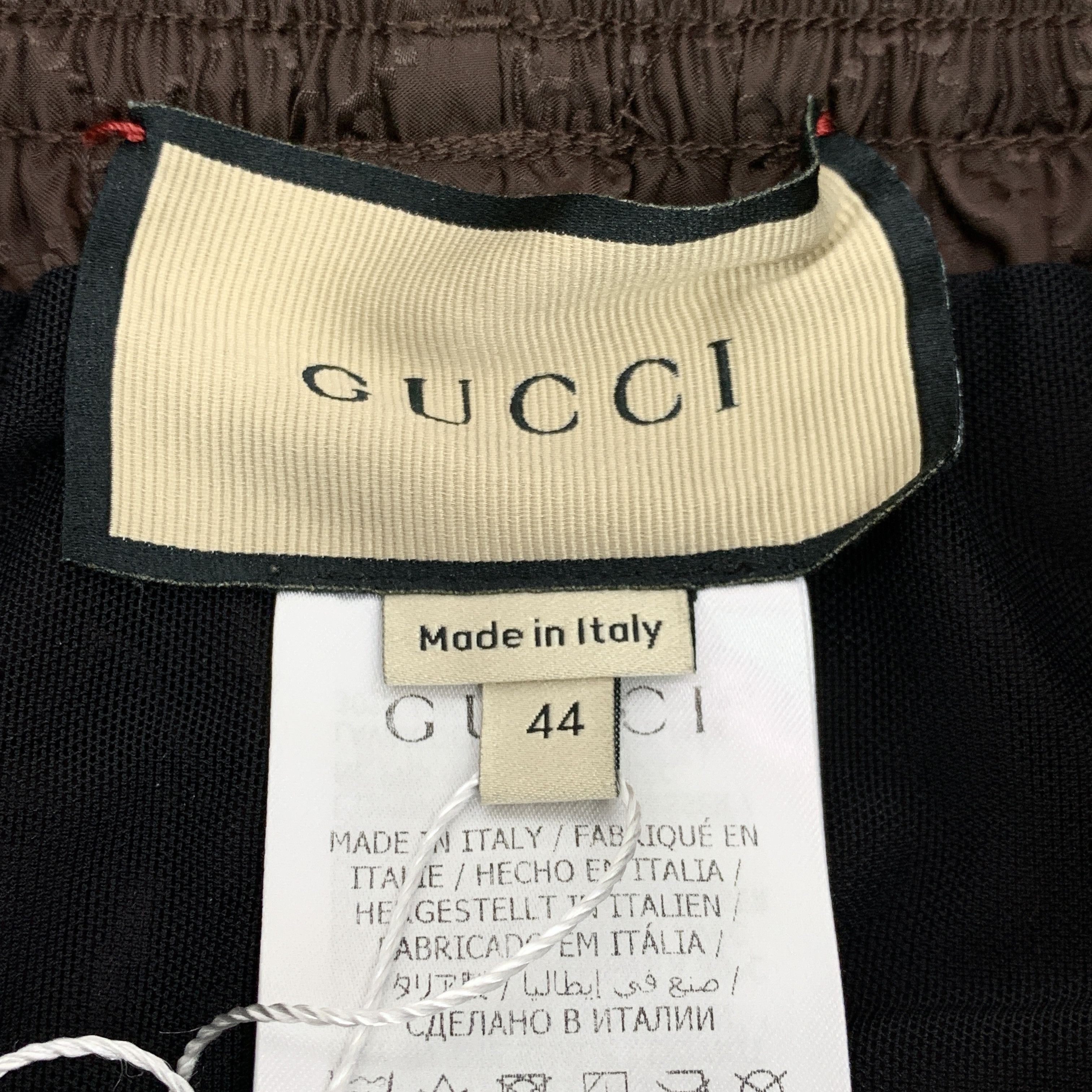 Gucci Gucci Shorts – Dark Brown Logo Jacquard (Size 44) Size US 28 / EU 44 - 2 Thumbnail