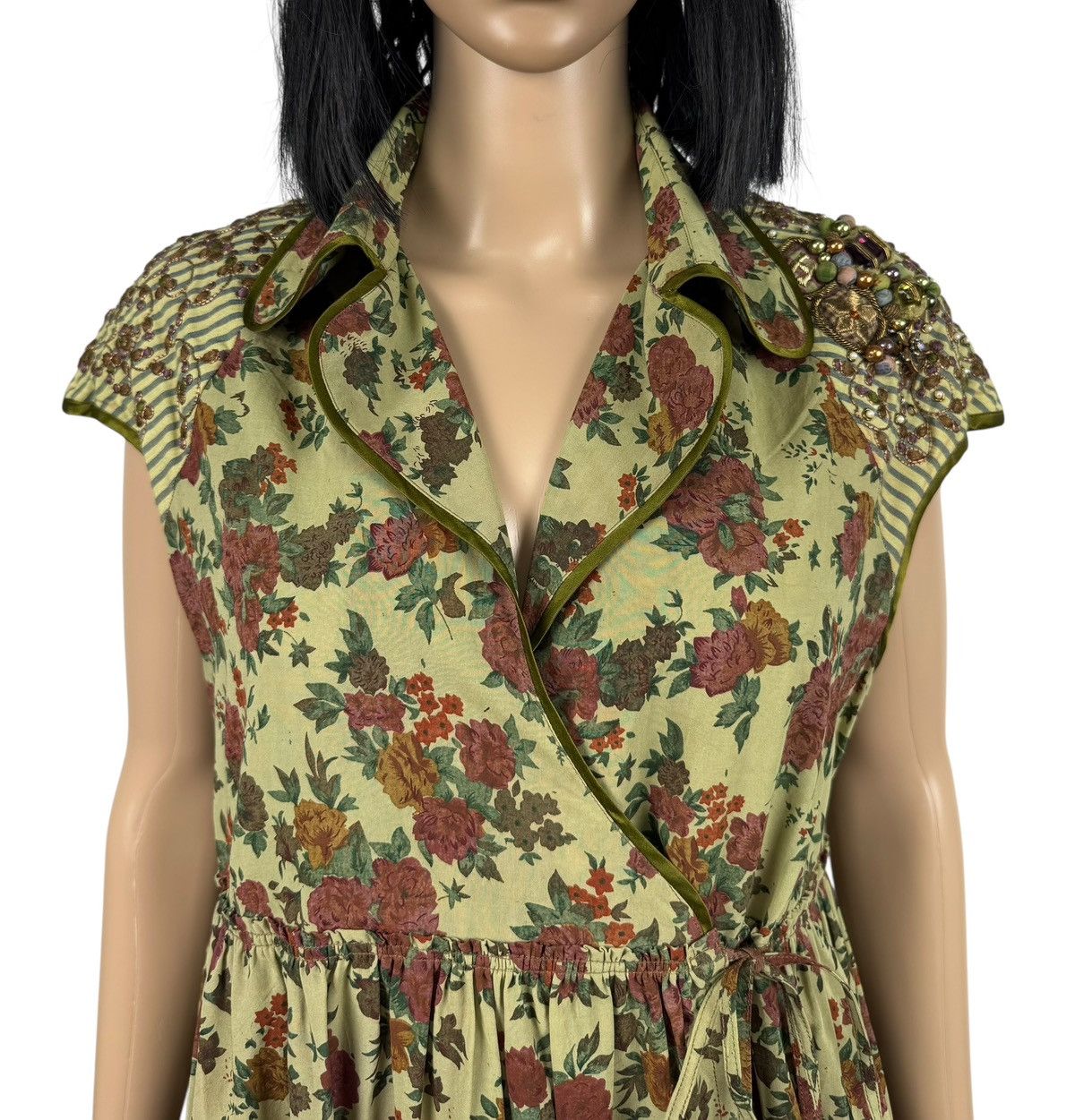 Other Sabyasachi Silk Cotton Maxi Dress Hand Printed Hand Stitched Size L / US 10 / IT 46 - 5 Thumbnail