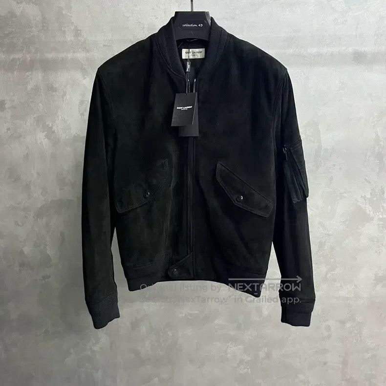 Saint Laurent Paris Saint Laurent Paris Classic Black Suede Jacket Size US S / EU 44-46 / 1 - 1 Thumbnail