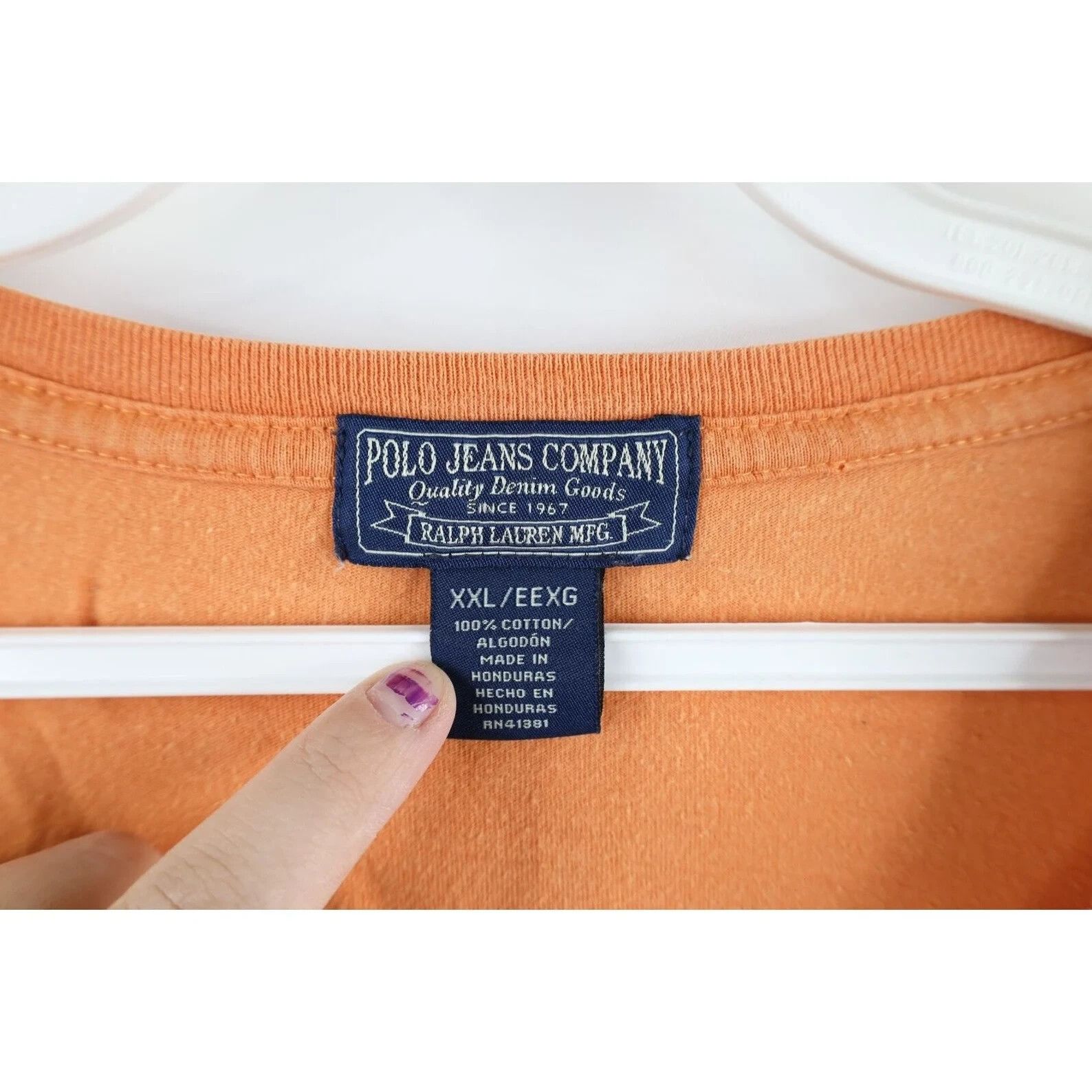 Polo Ralph Lauren Vintage 90s Ralph Lauren Faded Long Sleeve T-Shirt Size US XXL / EU 58 / 5 - 3 Thumbnail