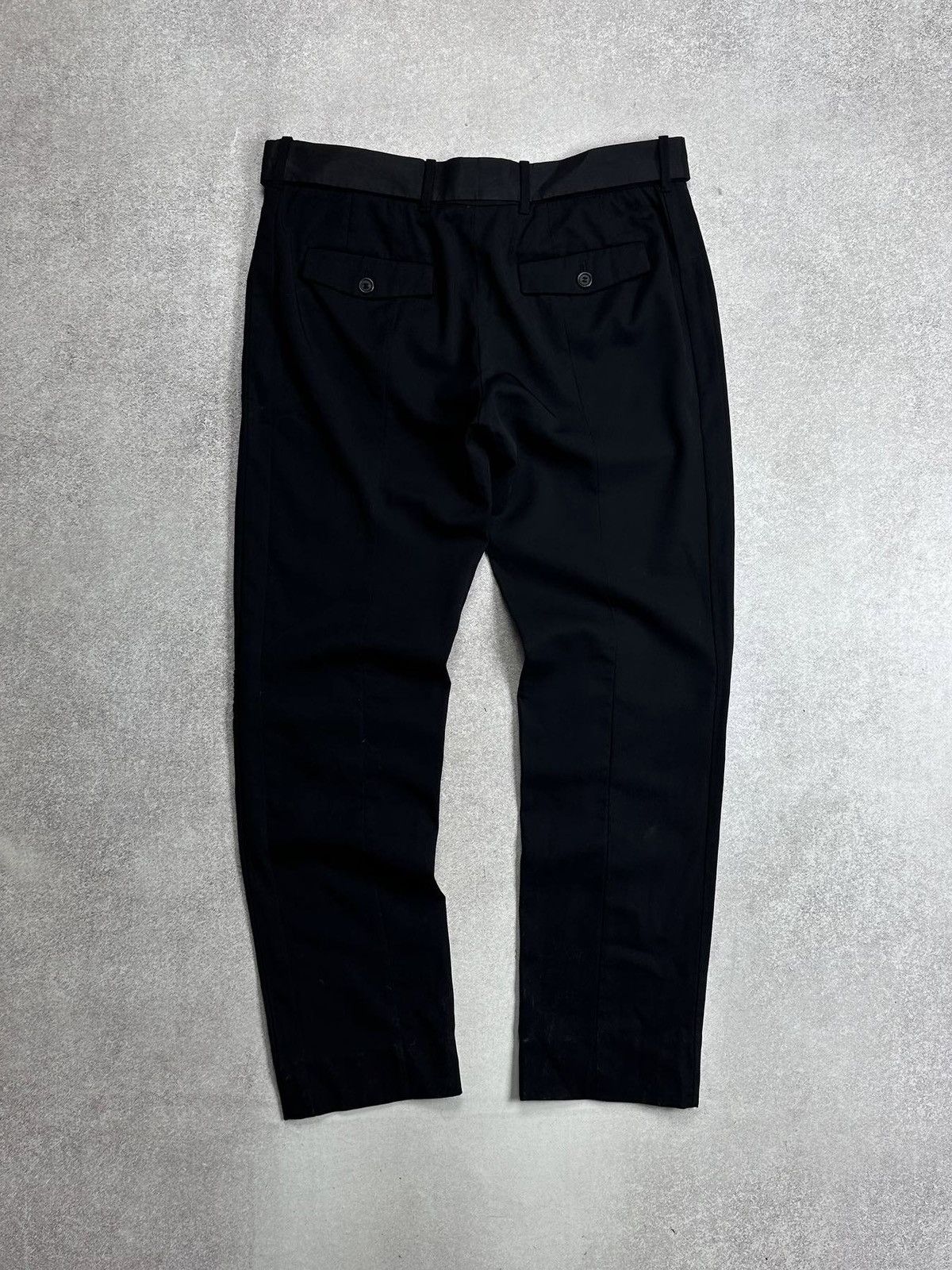 Prada Vintage 00s Prada Red Tab Black Womans Pants IT 40 Size 27" / US 4 / IT 40 - 4 Thumbnail