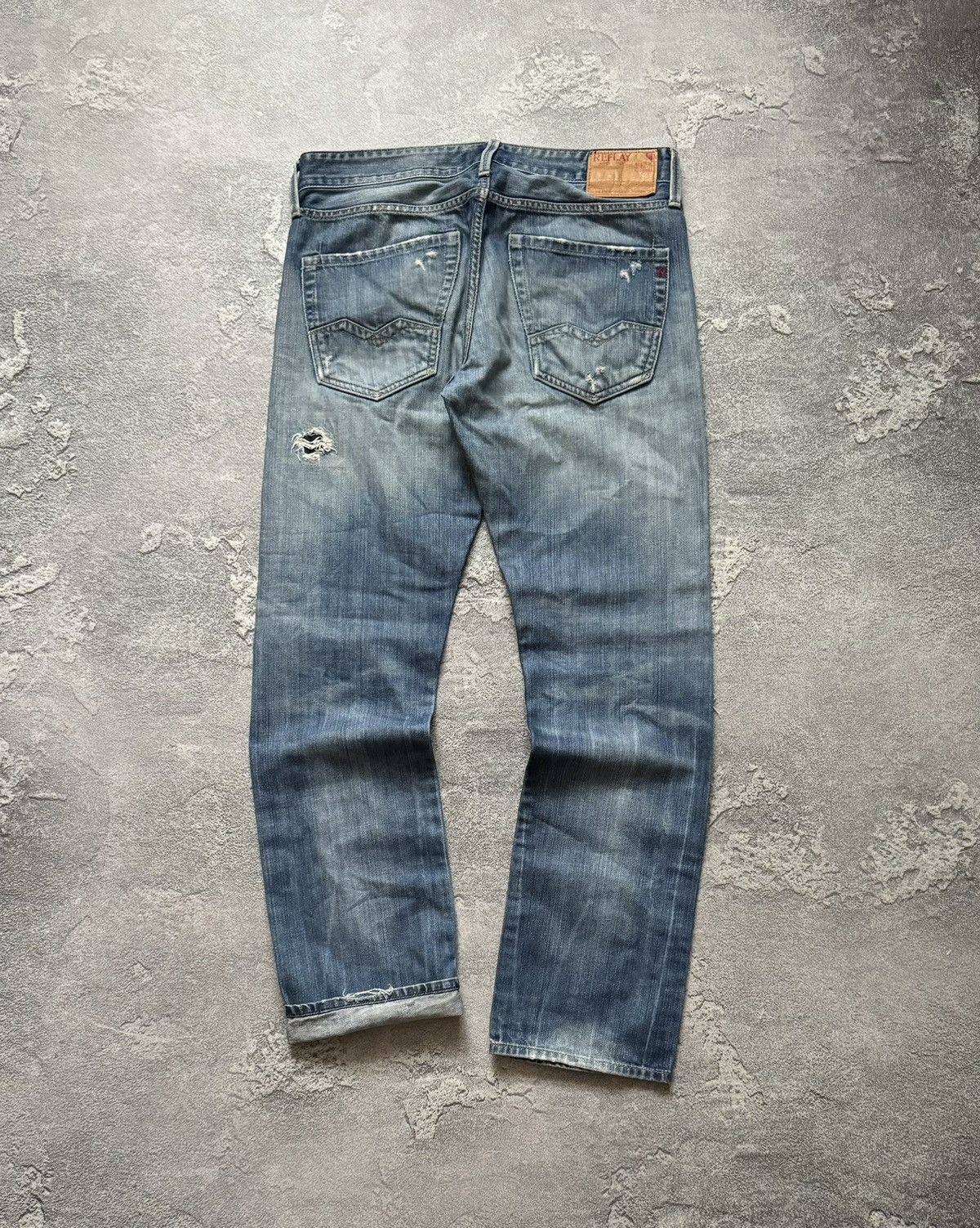 Replay Replay 32/32 waitom distressed denim pant trouser Jean chino Size US 32 / EU 48 - 11 Thumbnail