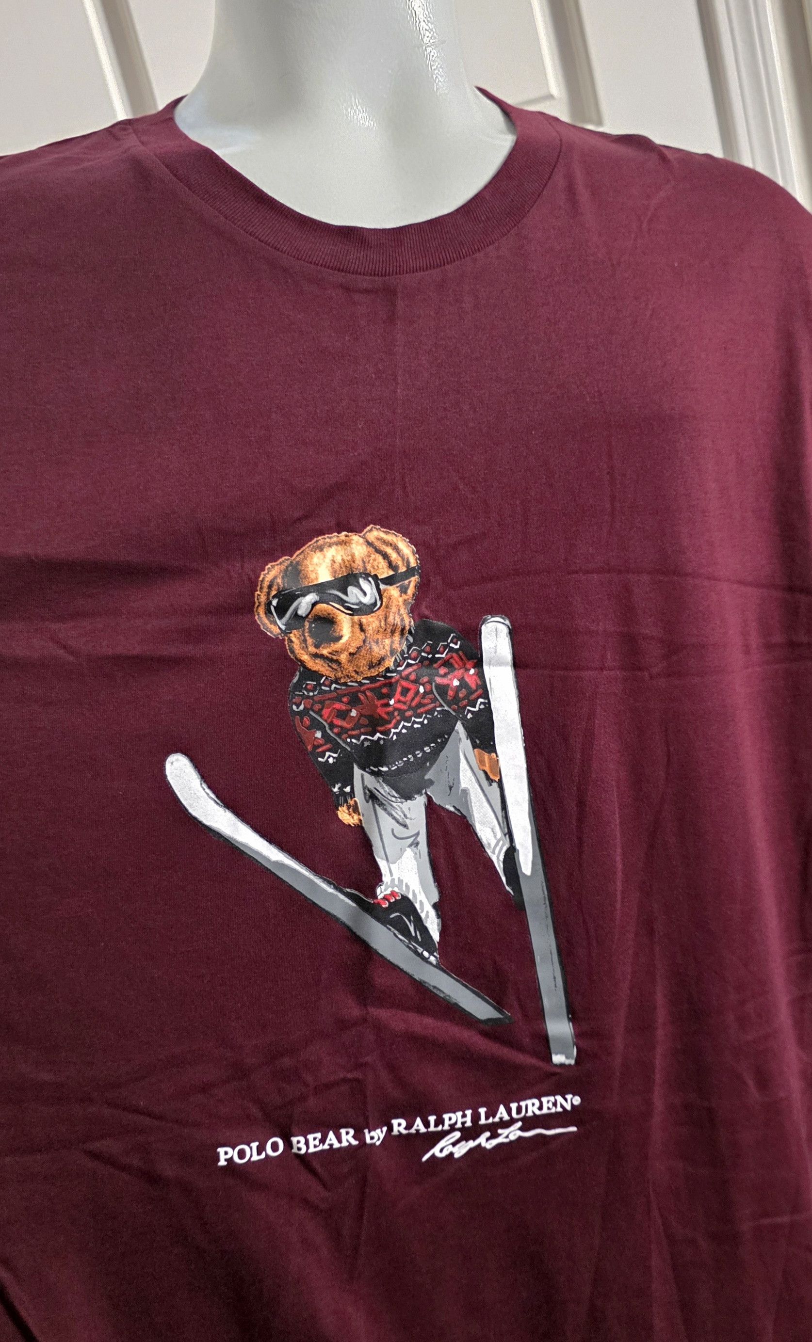 Polo Ralph Lauren Polo Ralph Lauren Polo Bear Skiing T-Shirt Men 2XL Tall Size US XXL / EU 58 / 5 - 3 Thumbnail