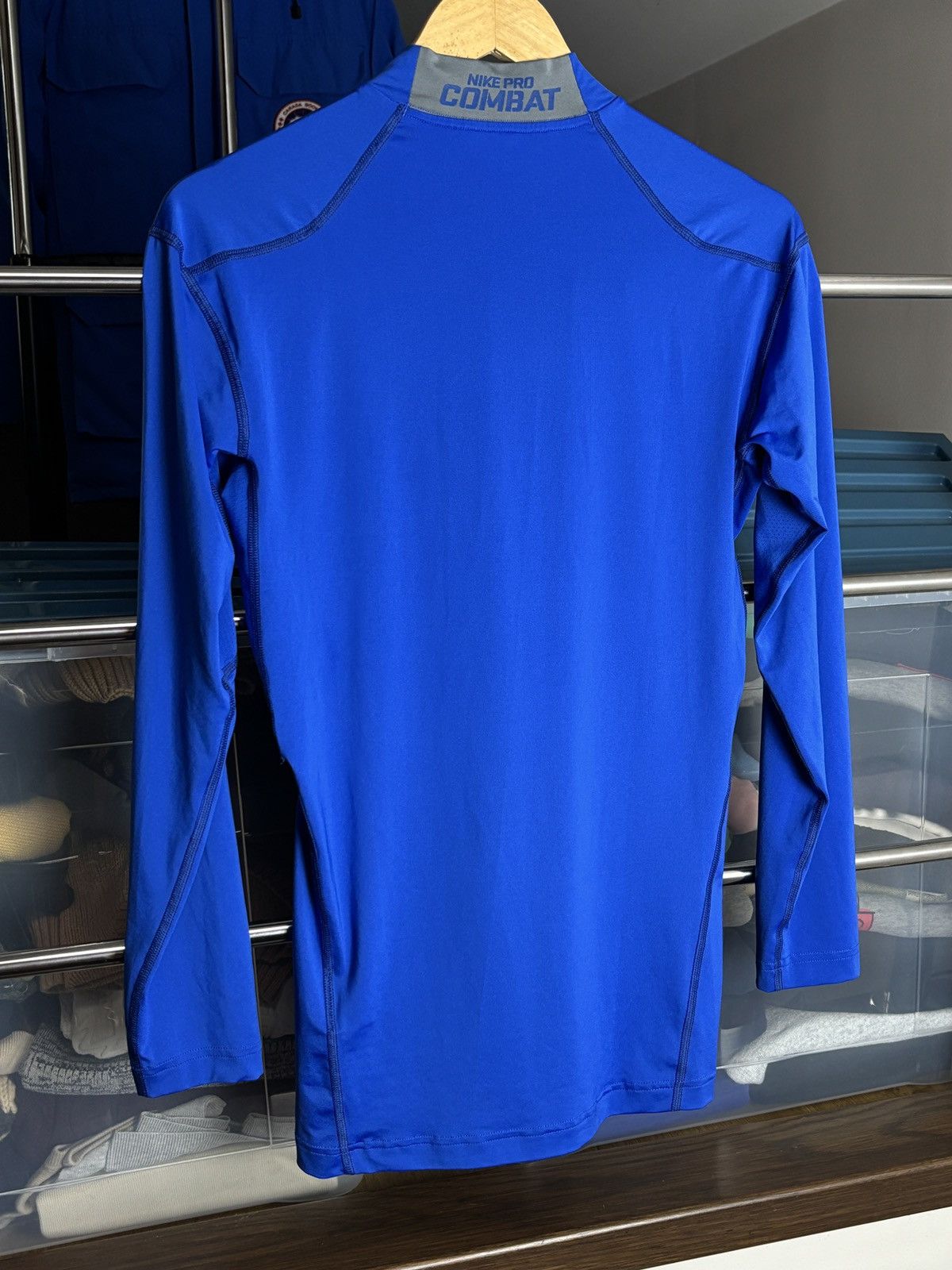 Nike Nike Pro Combat Dri-Fit Long Sleeve T-Shirt Size US L / EU 52-54 / 3 - 4 Thumbnail