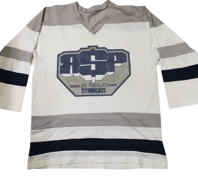 Syndicate 🔥Vintage RHYME SYNDICATE Raptees Ice-T Hip Hop Jersey Shirt Size US L / EU 52-54 / 3 - 1 Thumbnail