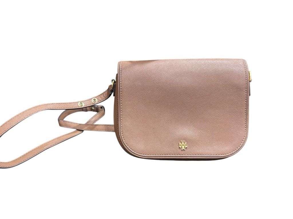 Tory Burch Tory Burch Emerson Saffiano Leather Crossbody Tan Size ONE SIZE - 11 Thumbnail