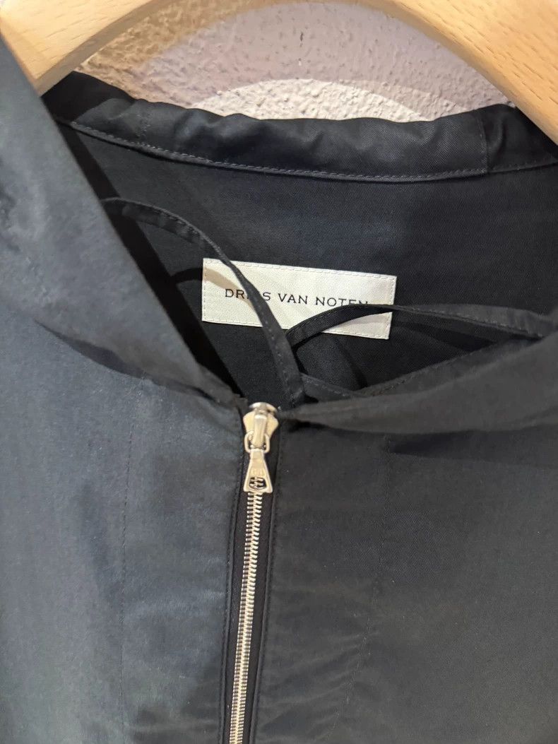 Dries Van Noten DRIES VAN NOTEN Black loose hooded jacket for spring and s Size US S / EU 44-46 / 1 - 4 Thumbnail