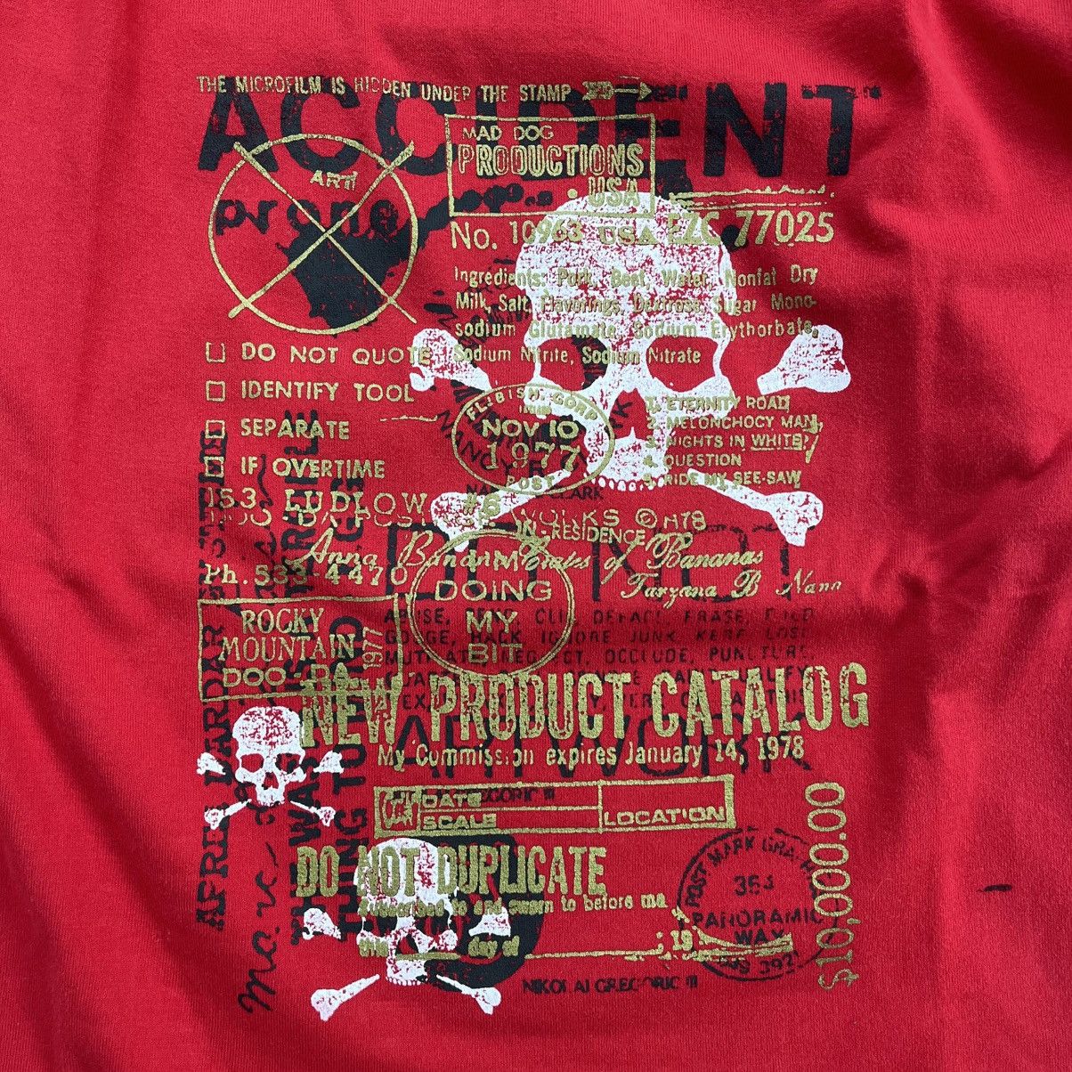 If Six Was Nine 2000s Portartur Skulls Grunge Punk Lgb Style LongSleeve Size US L / EU 52-54 / 3 - 3 Thumbnail