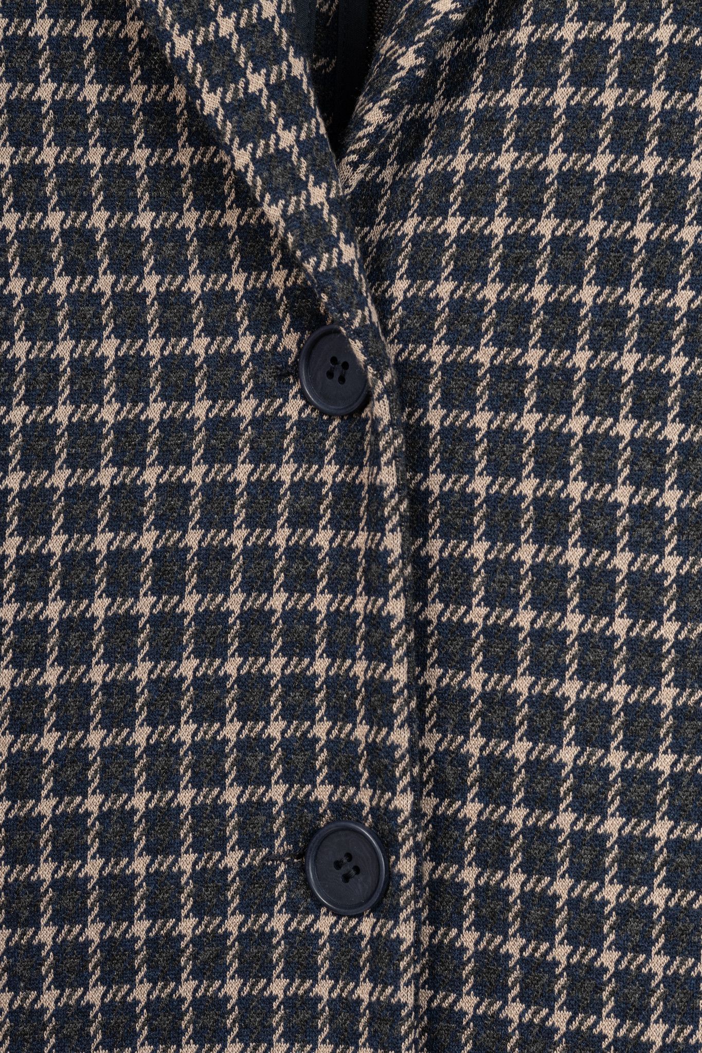Weekend Max Mara Weekend Max Mara Brown & Navy Plaid Knit Blazer Size S / US 4 / IT 40 - 8 Thumbnail