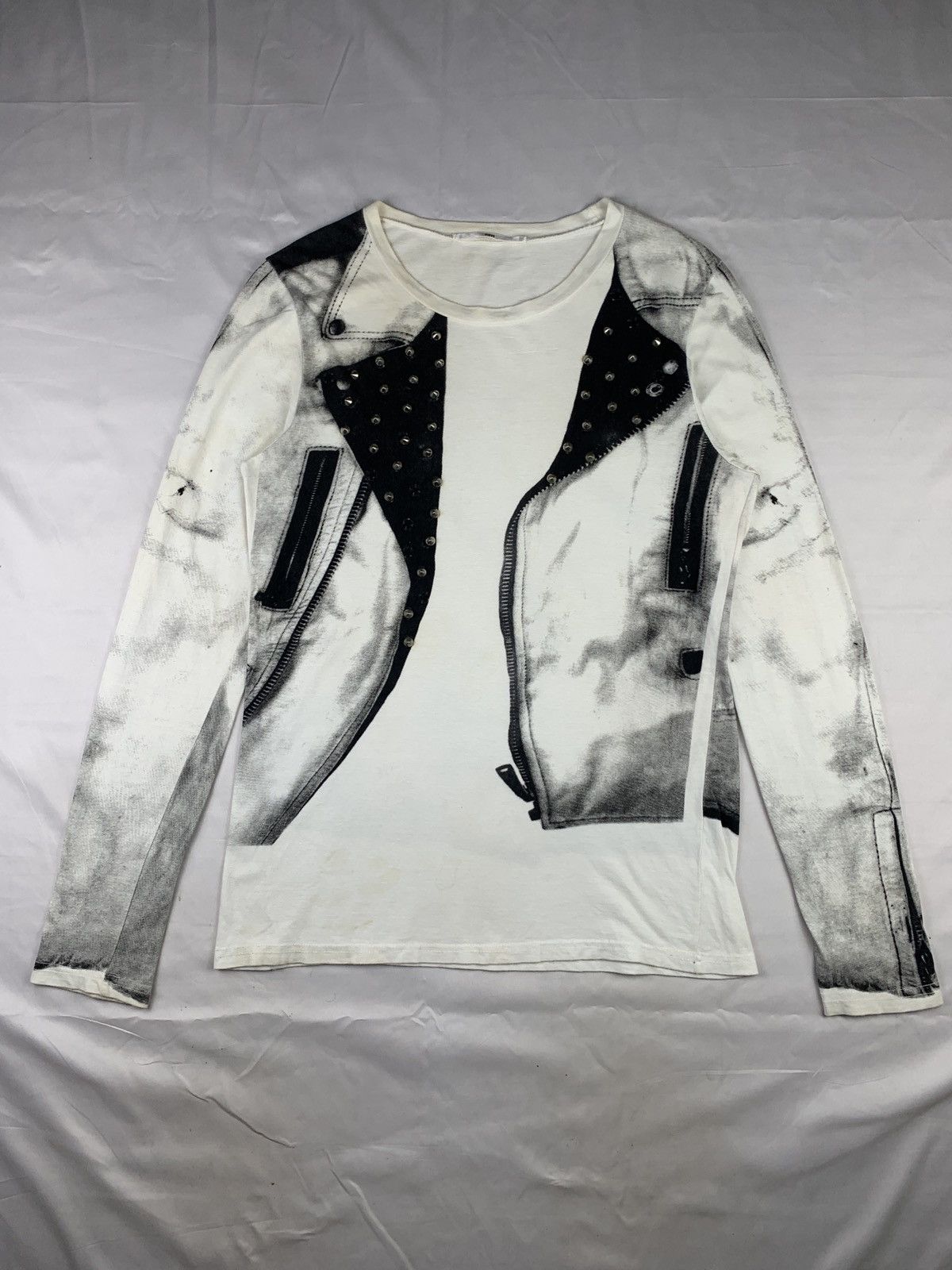 Japanese Brand Virus Japan Trompe I'oeil-ish Studded Spike Longsleeve Tee Size US M / EU 48-50 / 2 - 1 Thumbnail
