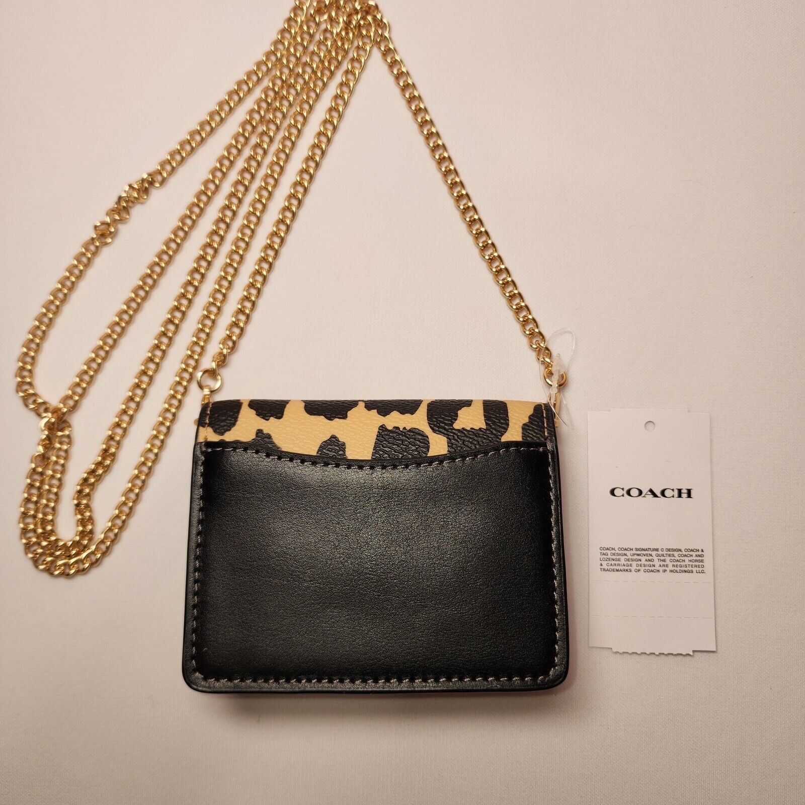Coach COACH CX151 MINI WALLET ON A CHAIN LEOPARD PRINTCROSSBODY Size ONE SIZE - 2 Thumbnail