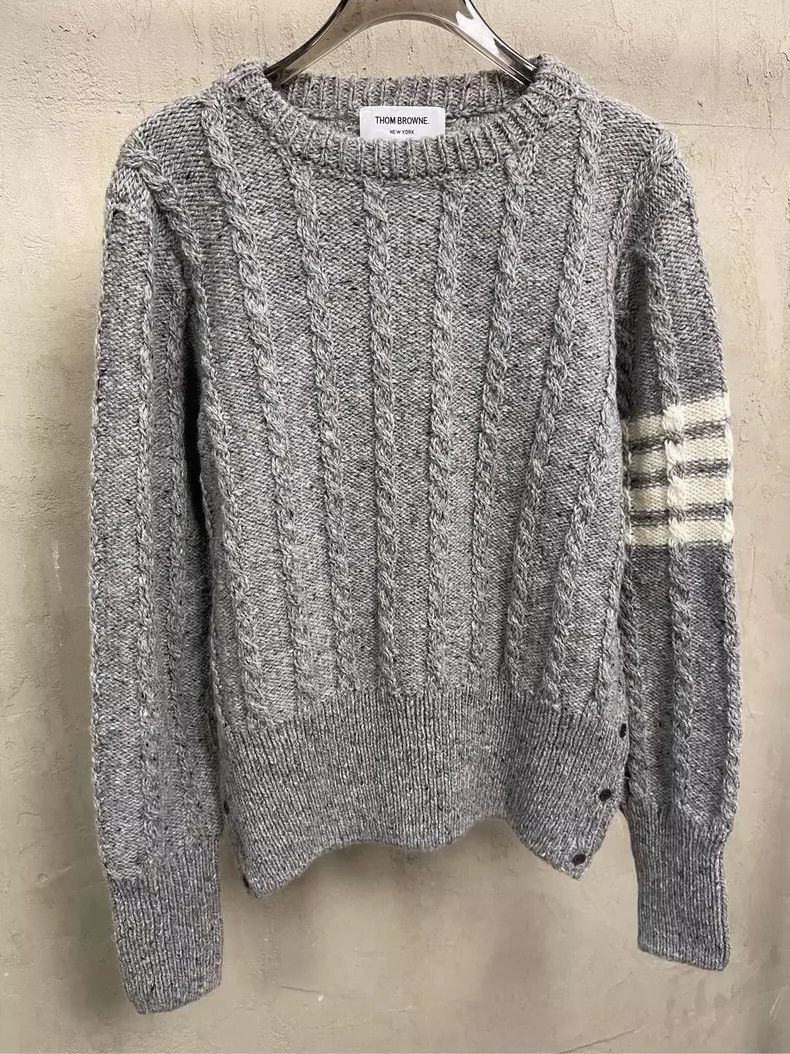 Thom Browne Thom Browne size3 Round collar sweater Size US L / EU 52-54 / 3 - 4 Thumbnail