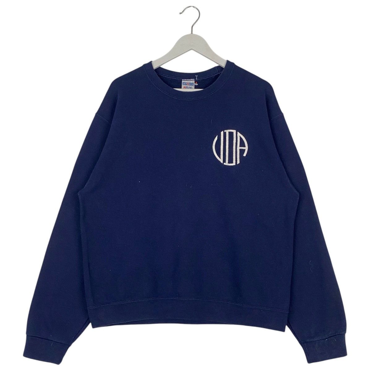 Jerzees Vintage Jerzees Small Embroidered Crewneck Sweatshirt Blue Size US M / EU 48-50 / 2 - 1 Thumbnail