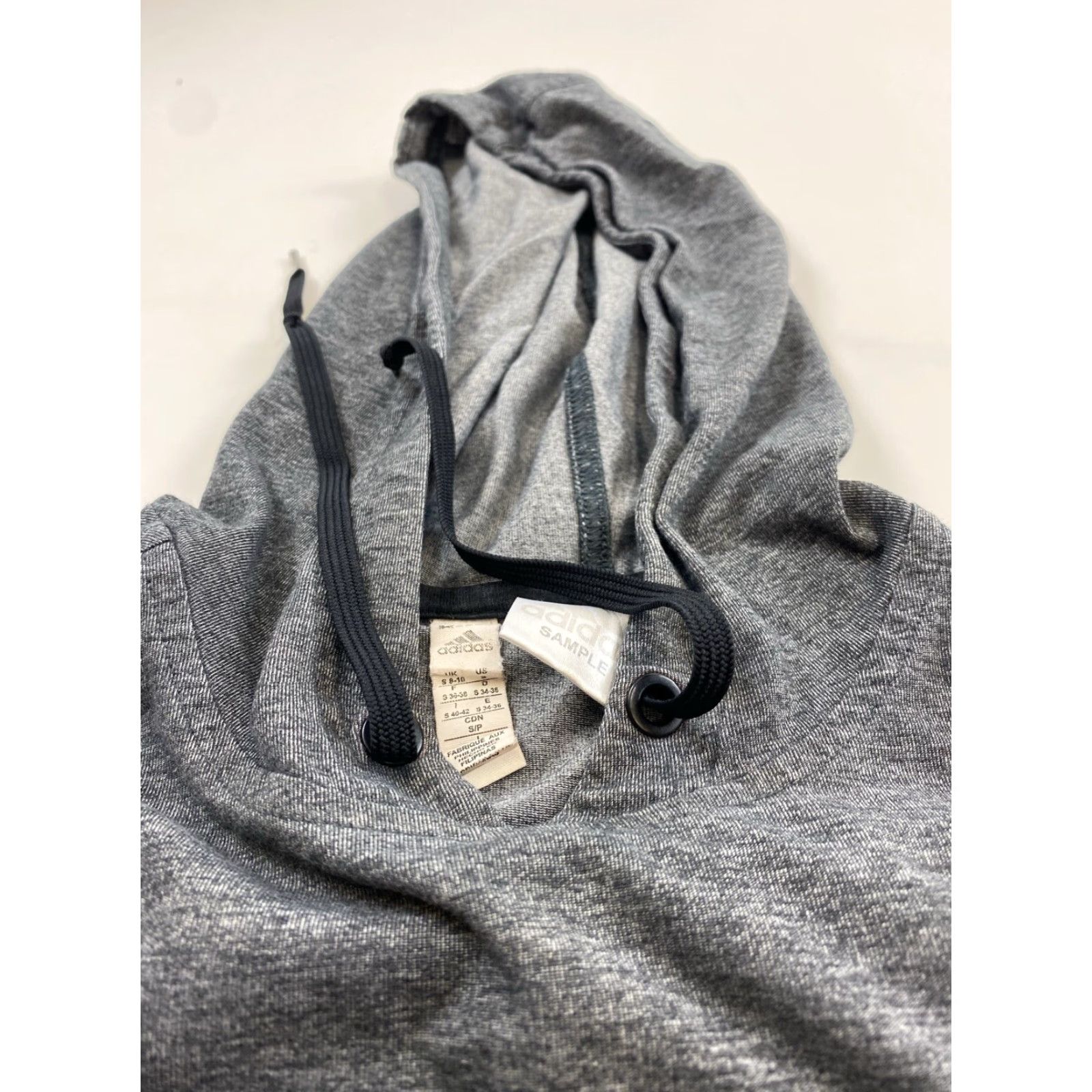 Adidas Adidas Hoodie Women’s Small Gray Sample Lightweight Athletic Activewear Trefoil Size S / US 4 / IT 40 - 3 Thumbnail
