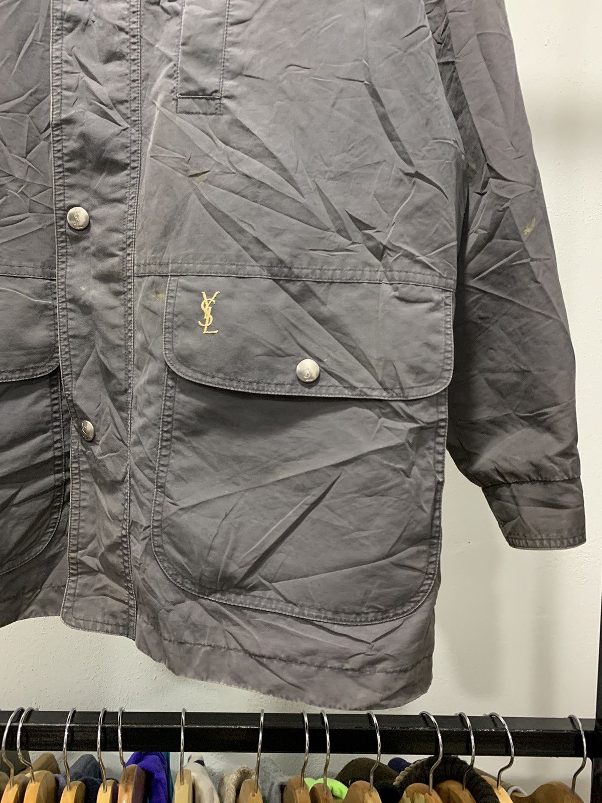 Vintage × Yves Saint Laurent Vintage Reversible Parka Jacket 80s Size US L / EU 52-54 / 3 - 10 Thumbnail