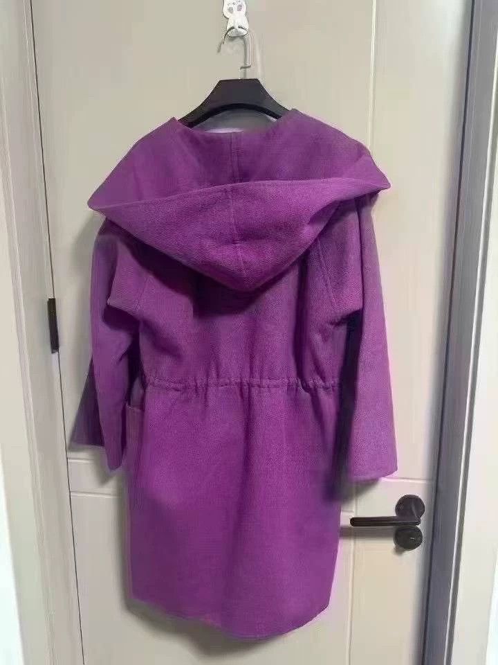 Max Mara Max Mara Purple wool coat Size XL / US 12-14 / IT 48-50 - 2 Thumbnail