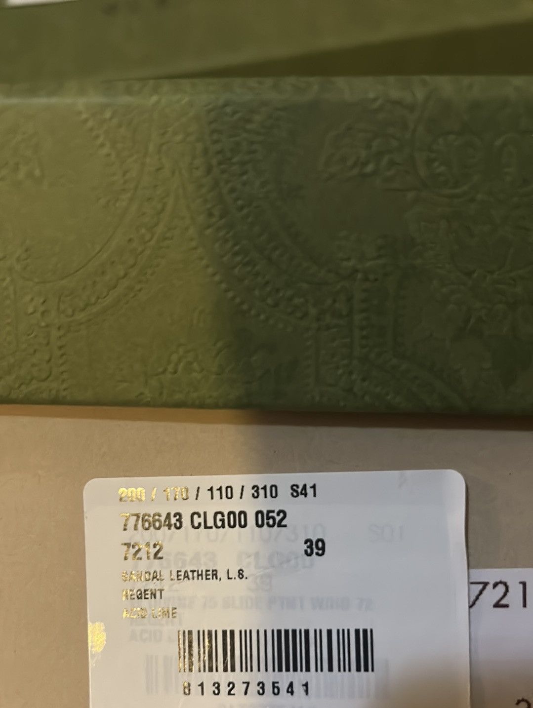 Gucci Gucci Slim Horsebit Slide Leather Sandal Acid Lime size 39 Size US 9 / IT 39 - 8 Thumbnail