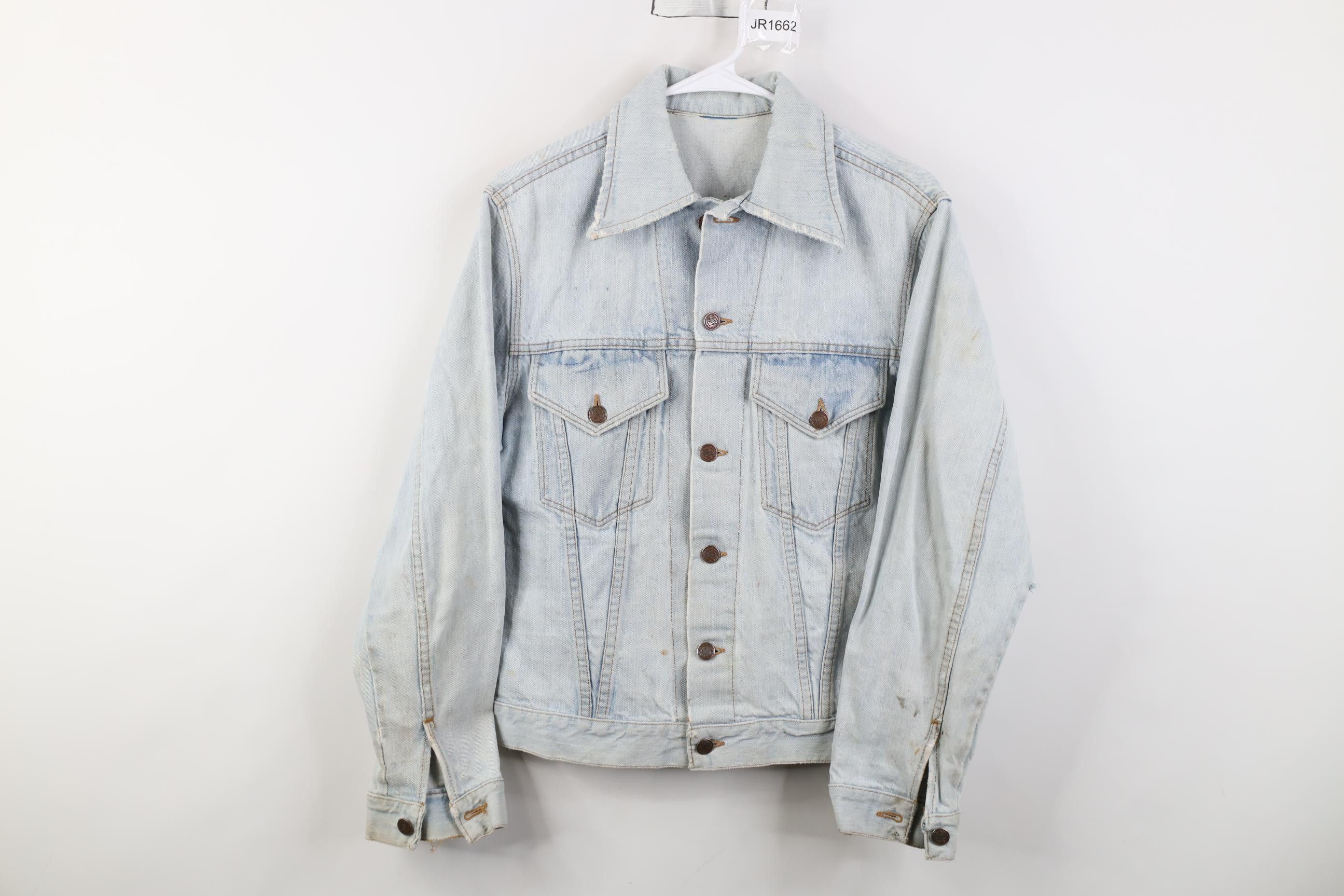 Vintage Vintage 70s Streetwear Denim Jean Trucker Jacket Blue USA Size US M / EU 48-50 / 2 - 1 Thumbnail
