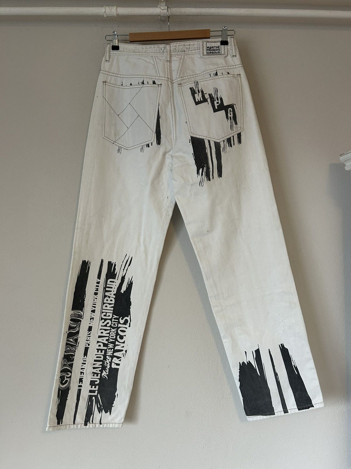 Marithe + Francois Girbaud Martine Françoise Girbaud Graphic Distressed Jeans - Size 32 Size US 32 / EU 48 - 10 Thumbnail