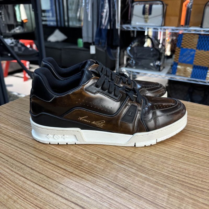 Louis Vuitton Louis Vuitton Trainer Casual Sneakers in Brown Size US 8 / IT 38 - 8 Thumbnail