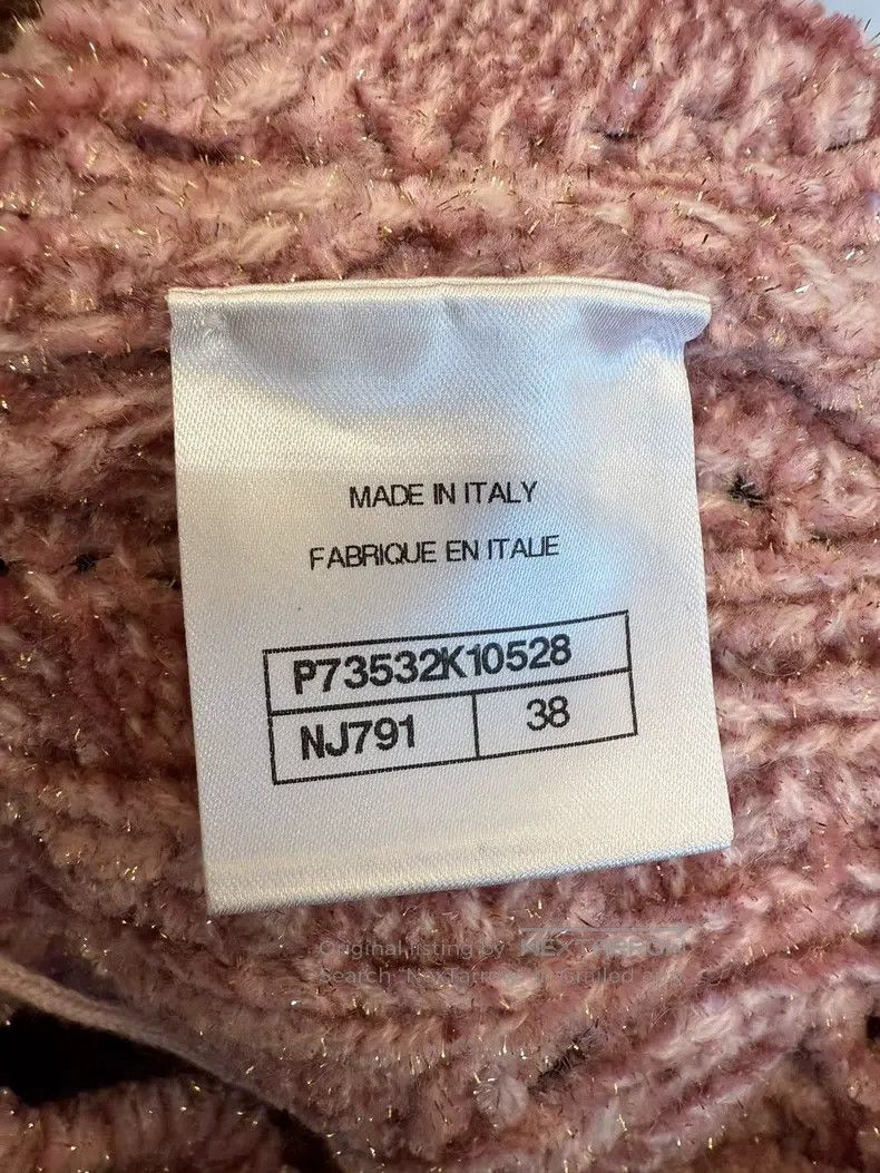 Chanel Chanel Pink V-neck knitted sweater Size XS / US 0-2 / IT 36-38 - 6 Thumbnail
